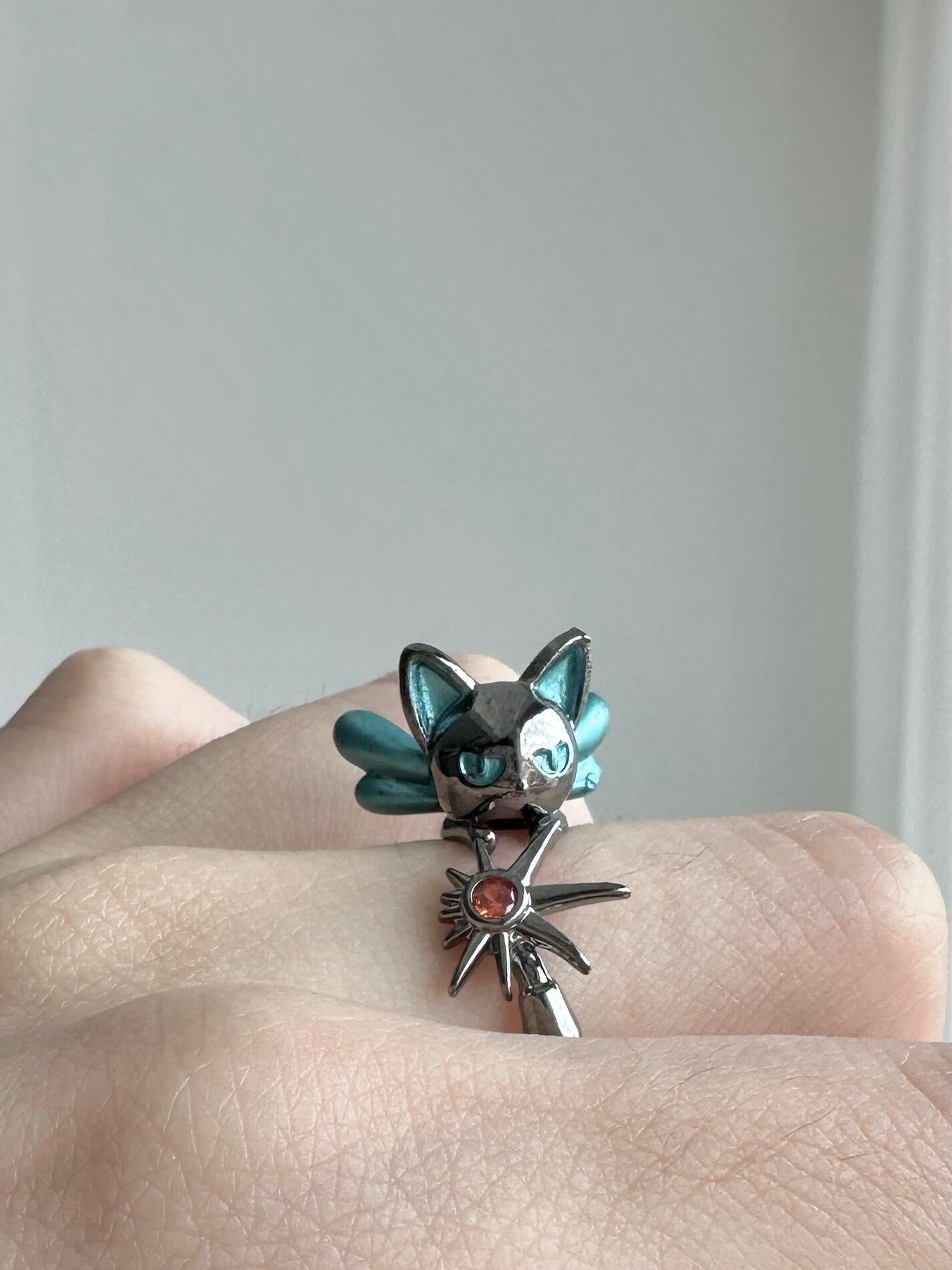 Neko Star Adjustable Ring