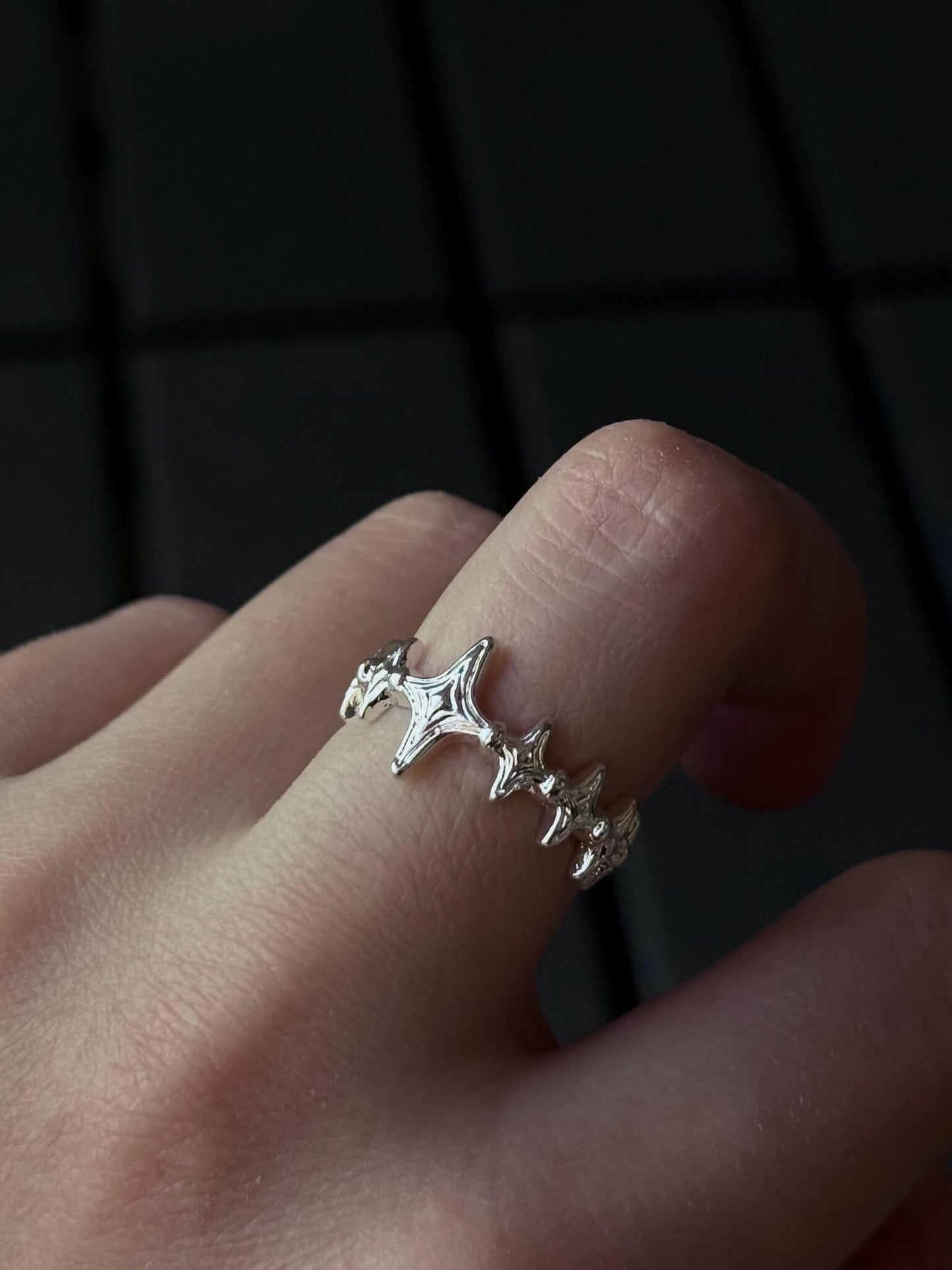 Star Stack Adjustable Ring