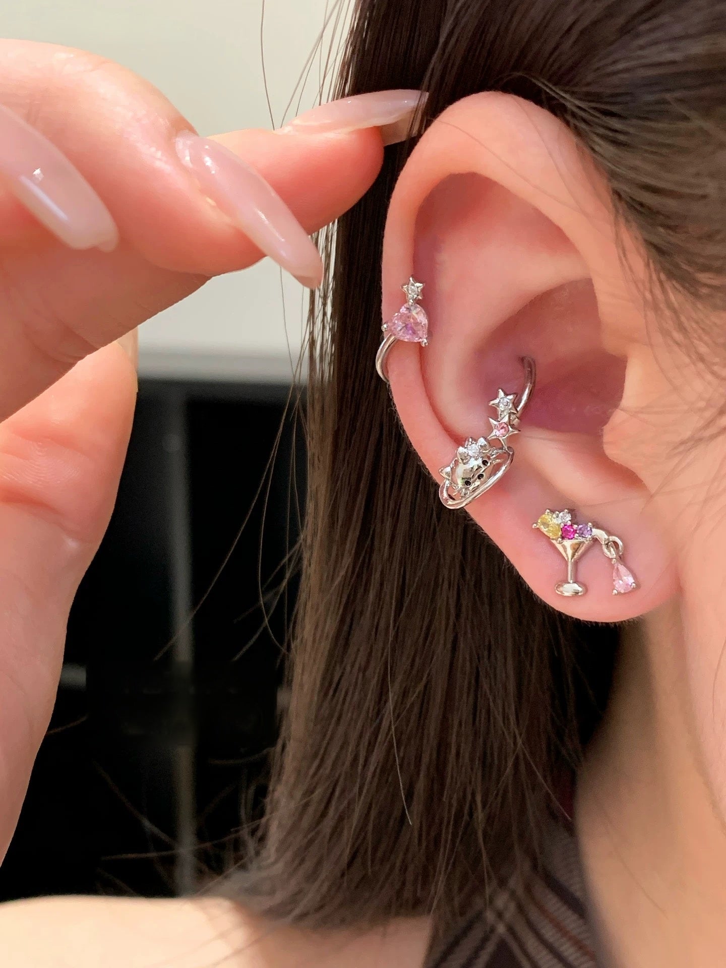 Kitty Star Conch Earrings