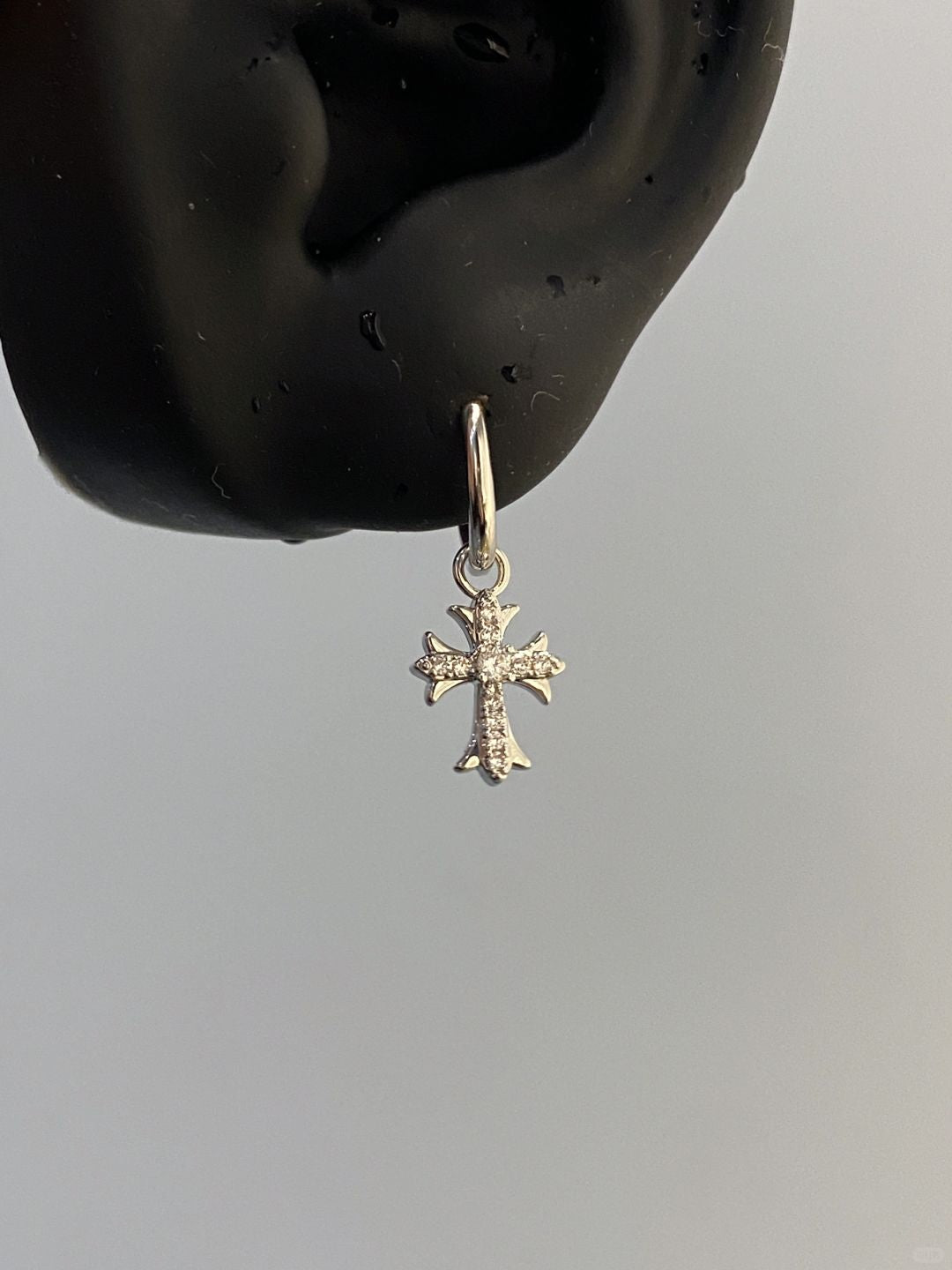 Cross Shard Helix Earrings