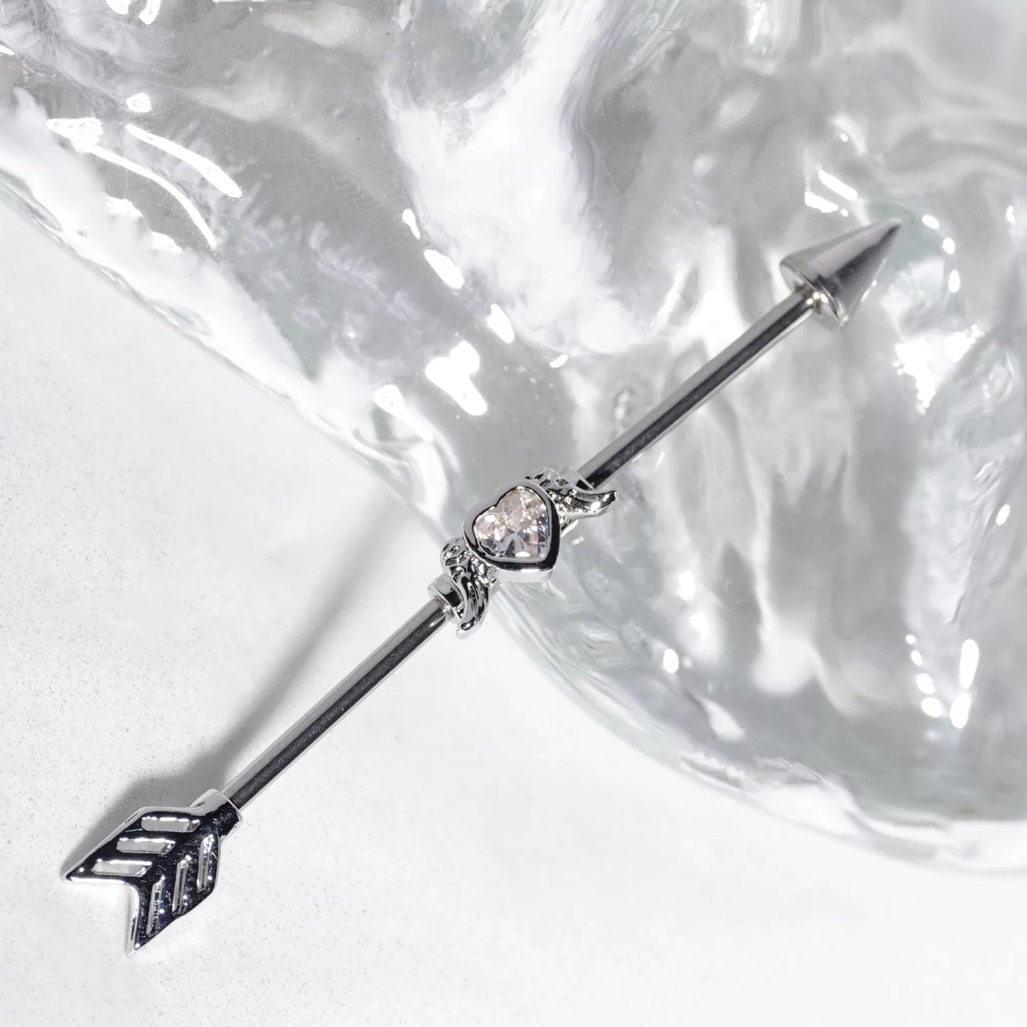 Love arrow Industrial Earring