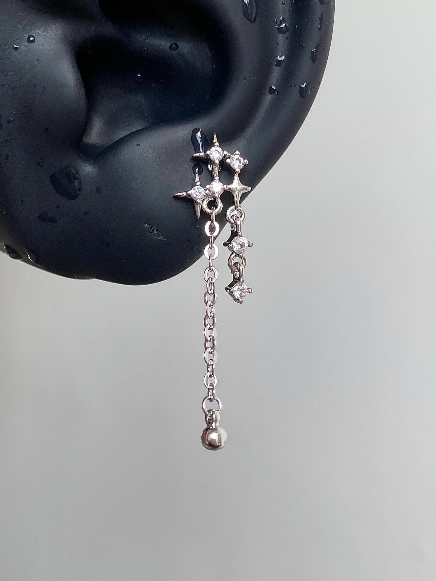 Star Cascade Helix Earrings