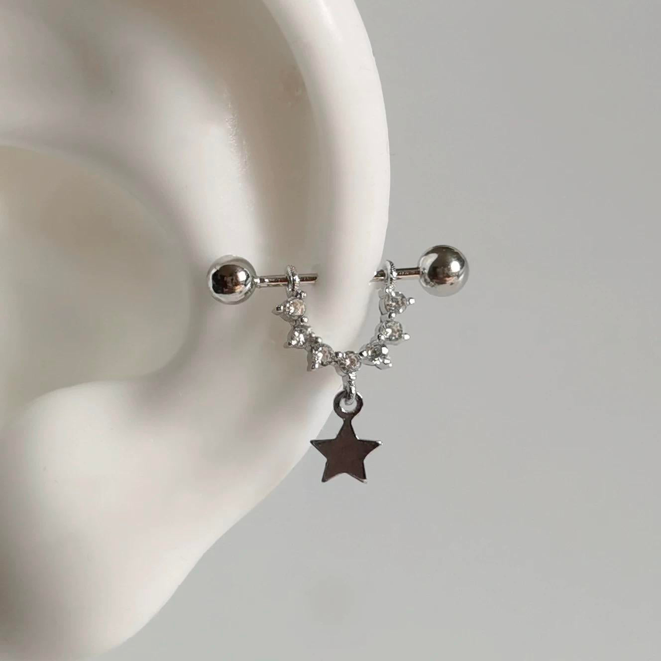 Starlace Arc Helix Earrings