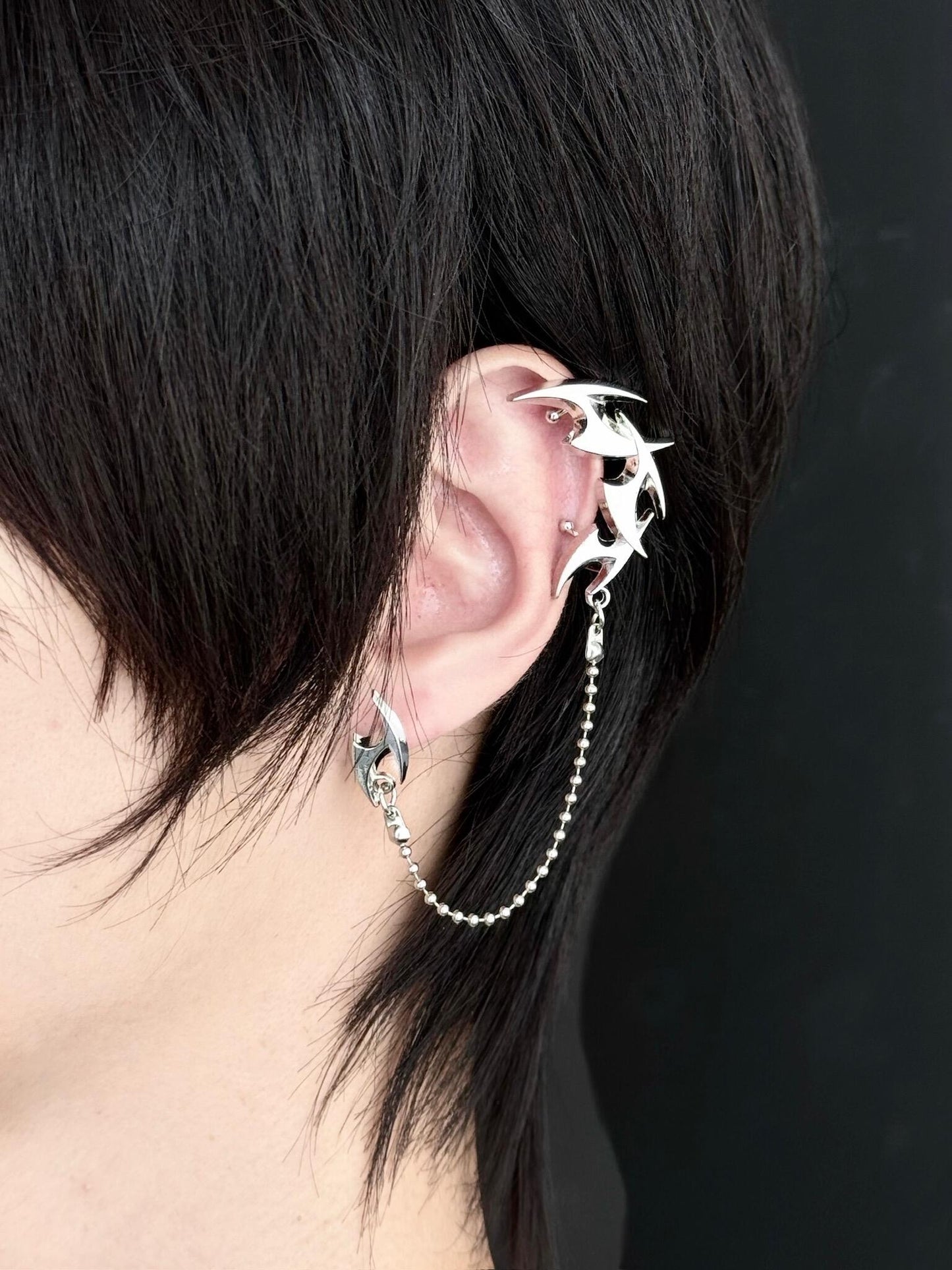 Razorwing Chain Earrings