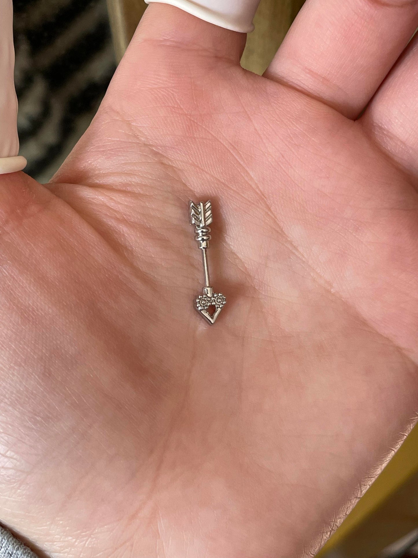 Striking Arrow Vertical Helix Earrings