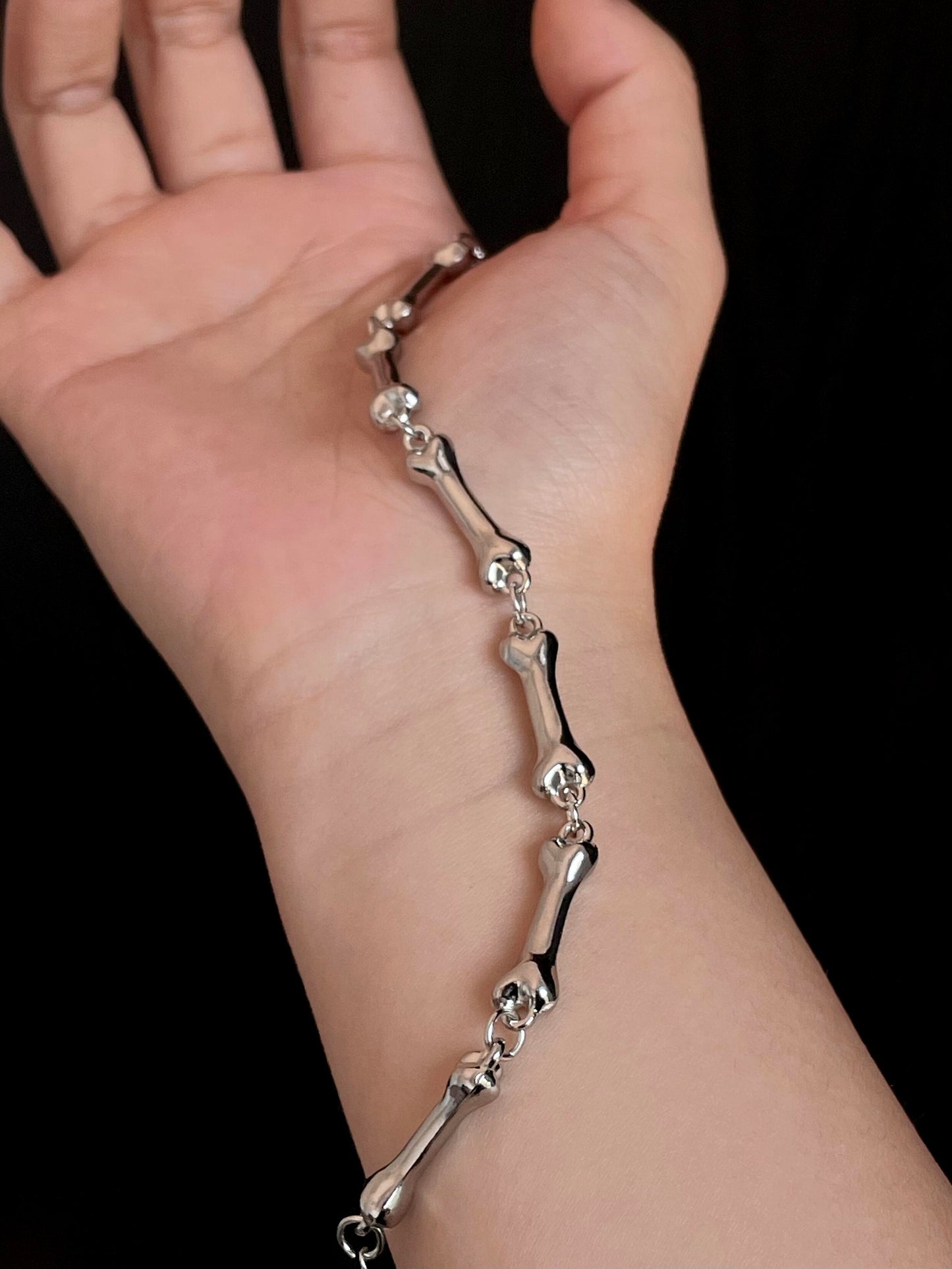 Bone Chain Bangle Bracelet