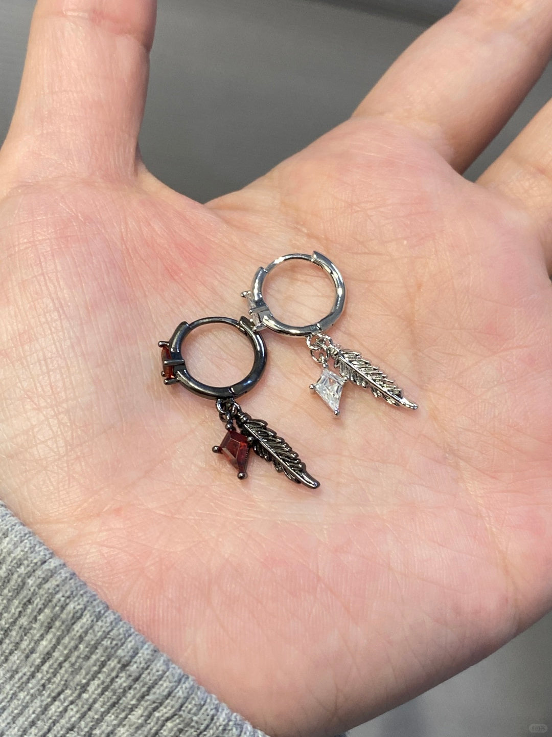 Scarlet Wings Helix Earrings
