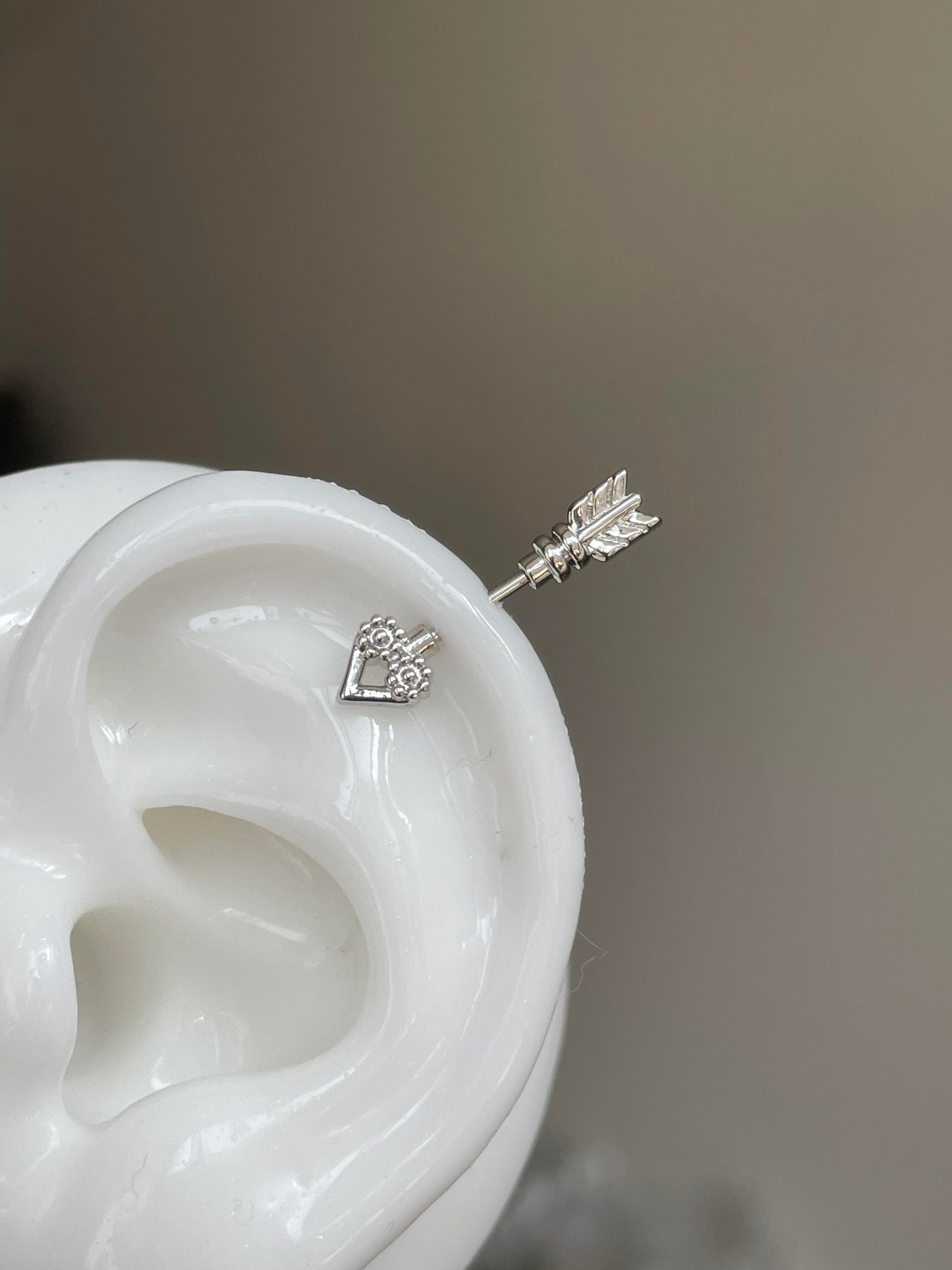 Striking Arrow Vertical Helix Earrings
