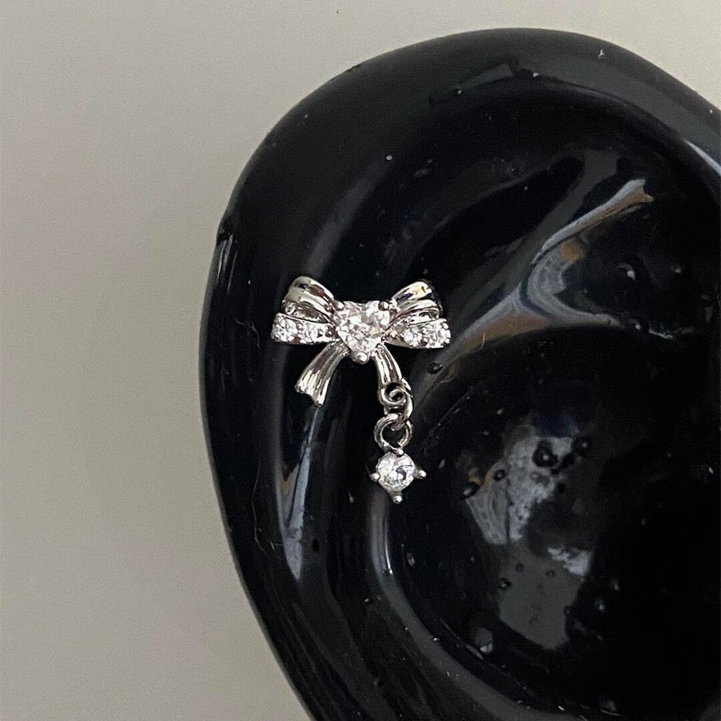 Love Bow Helix Earrings