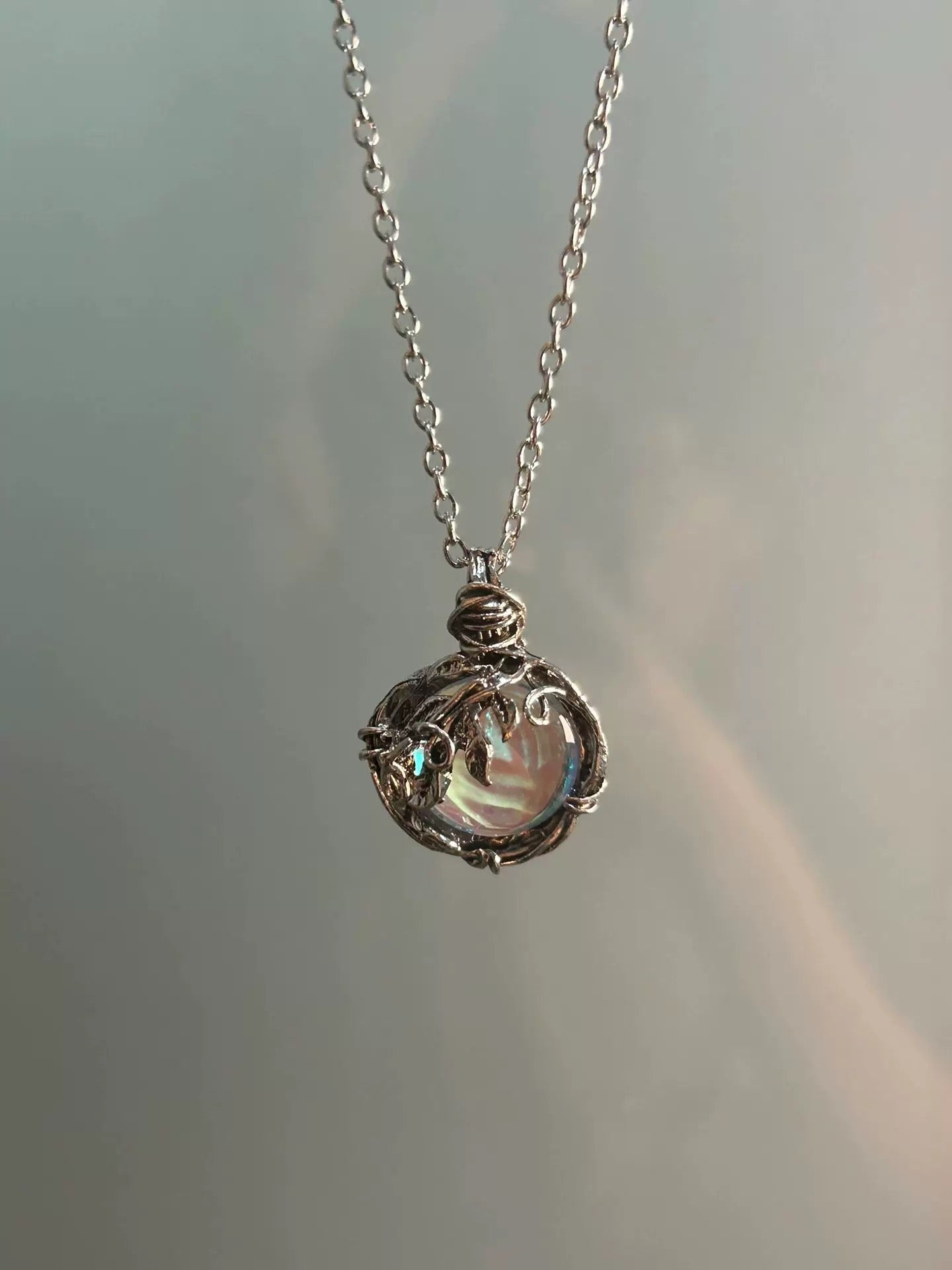 Elderflower Orb Necklace
