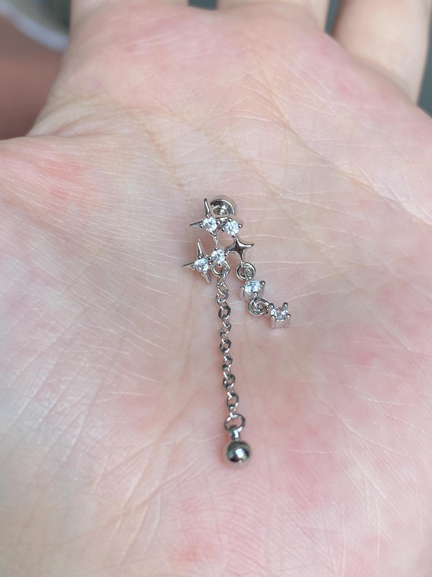 Star Cascade Helix Earrings