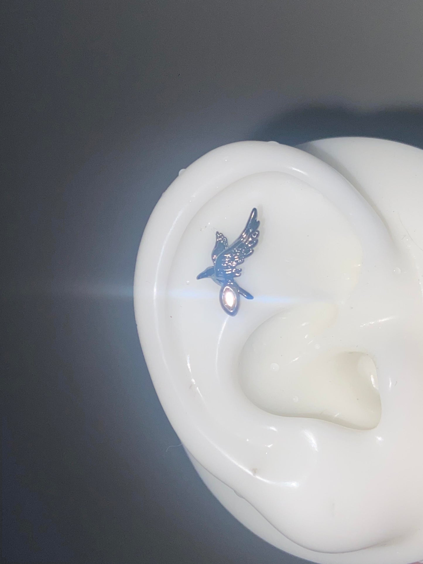 Raven Spark Helix Earrings