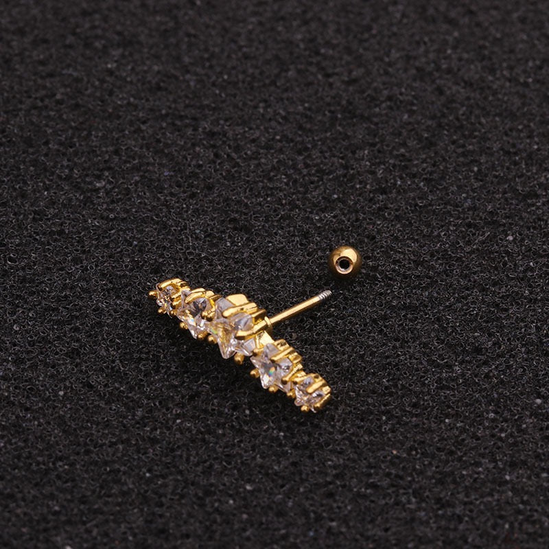Gold Stellar Trail Helix Earrings