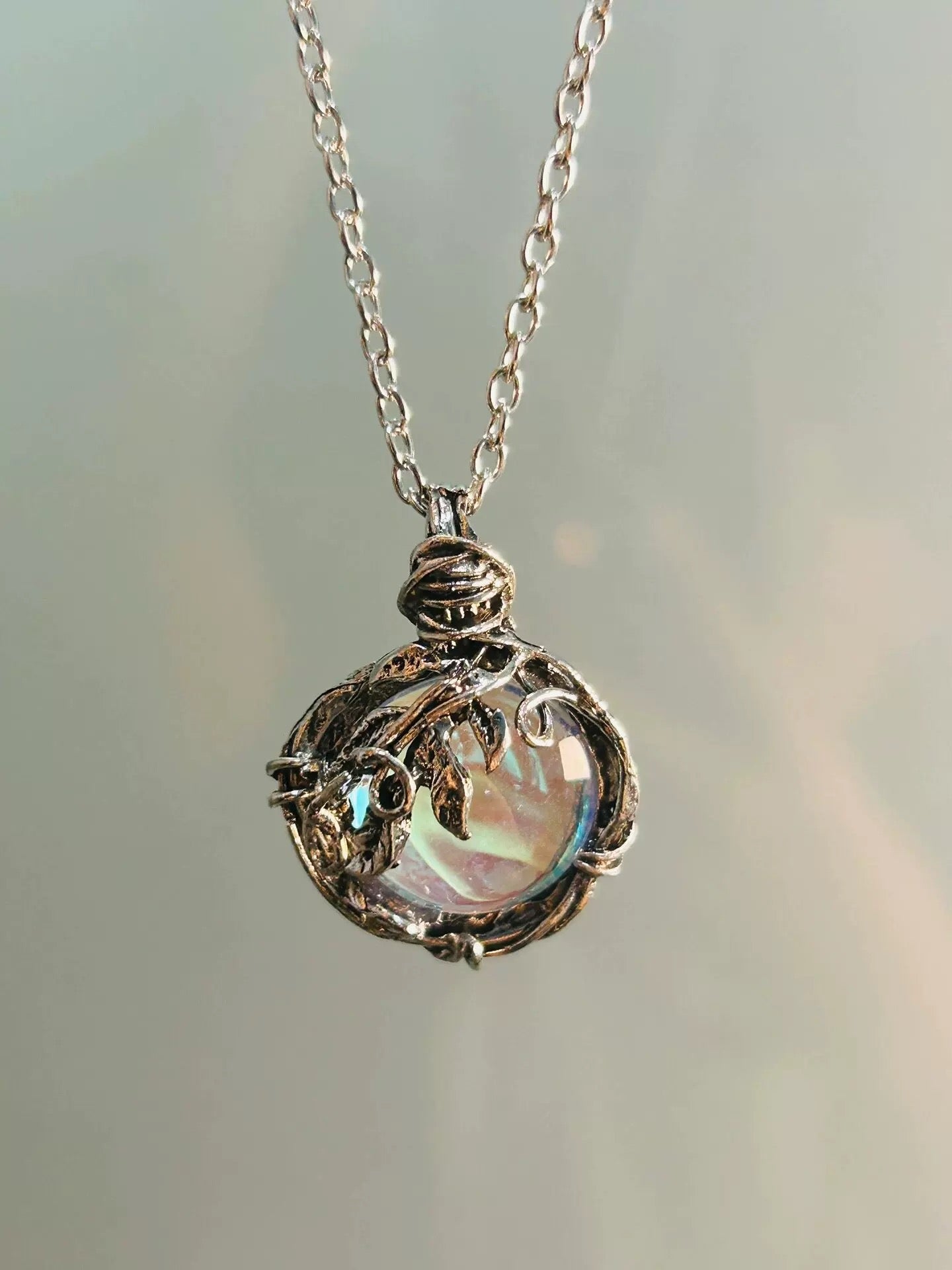 Elderflower Orb Necklace