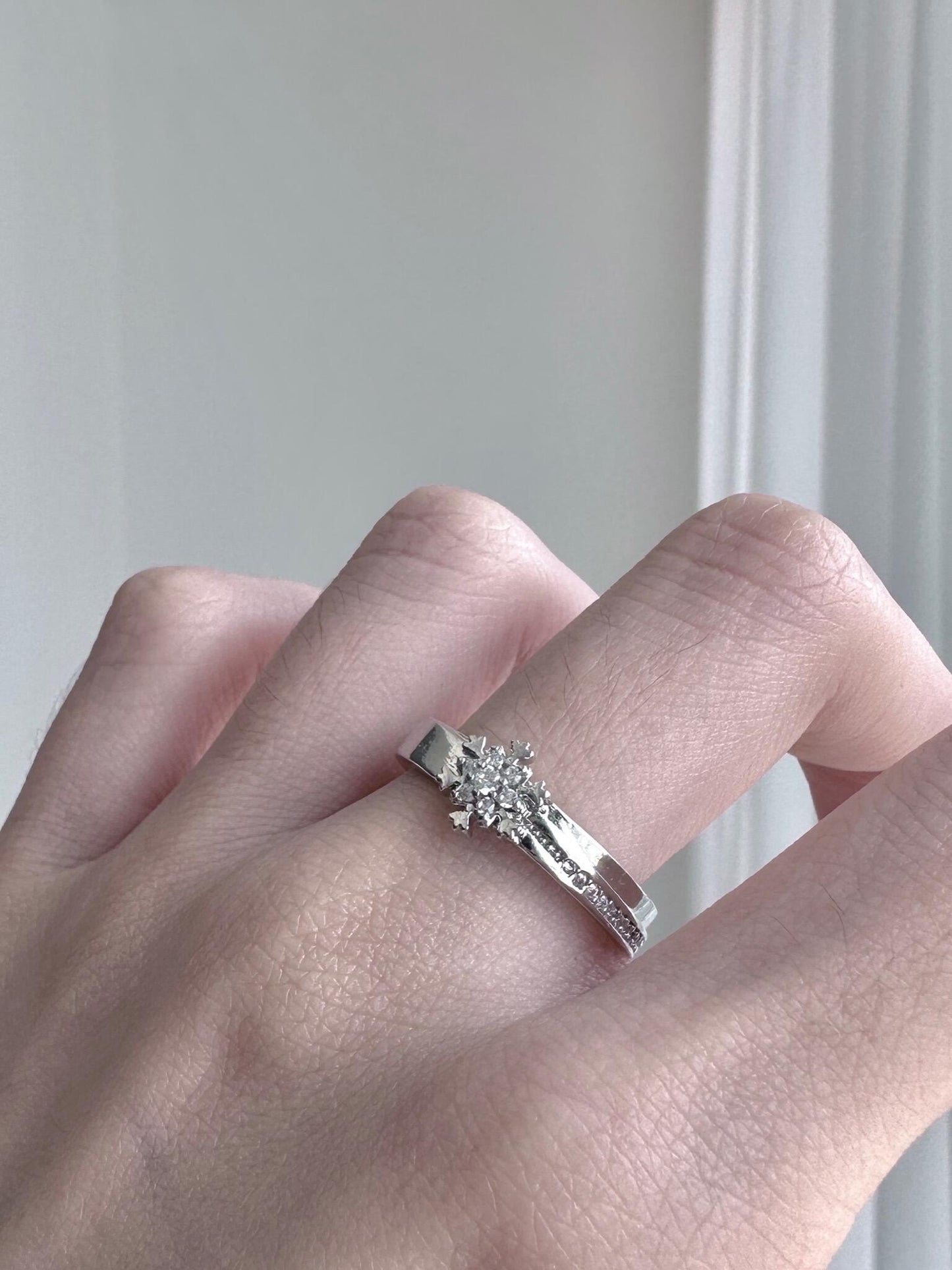 Snowflake Bloom Adjustable Ring