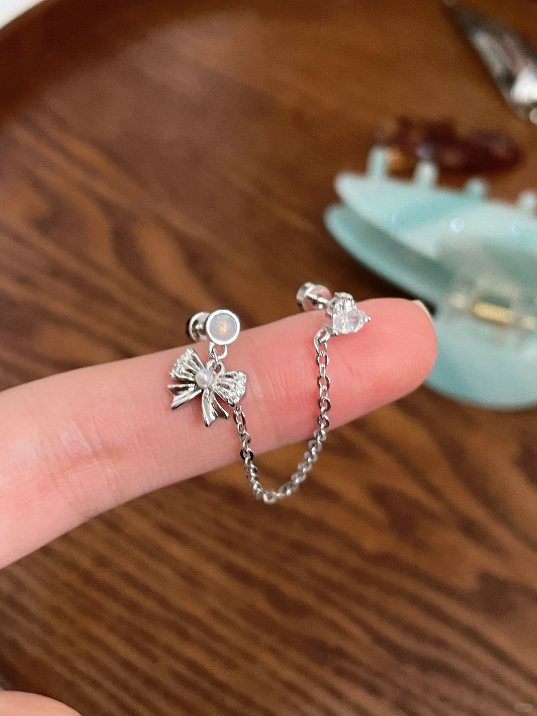 Moonlit Chain Earrings