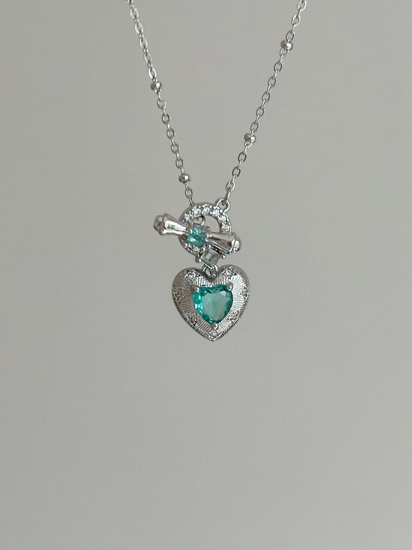 Minted Love Necklace