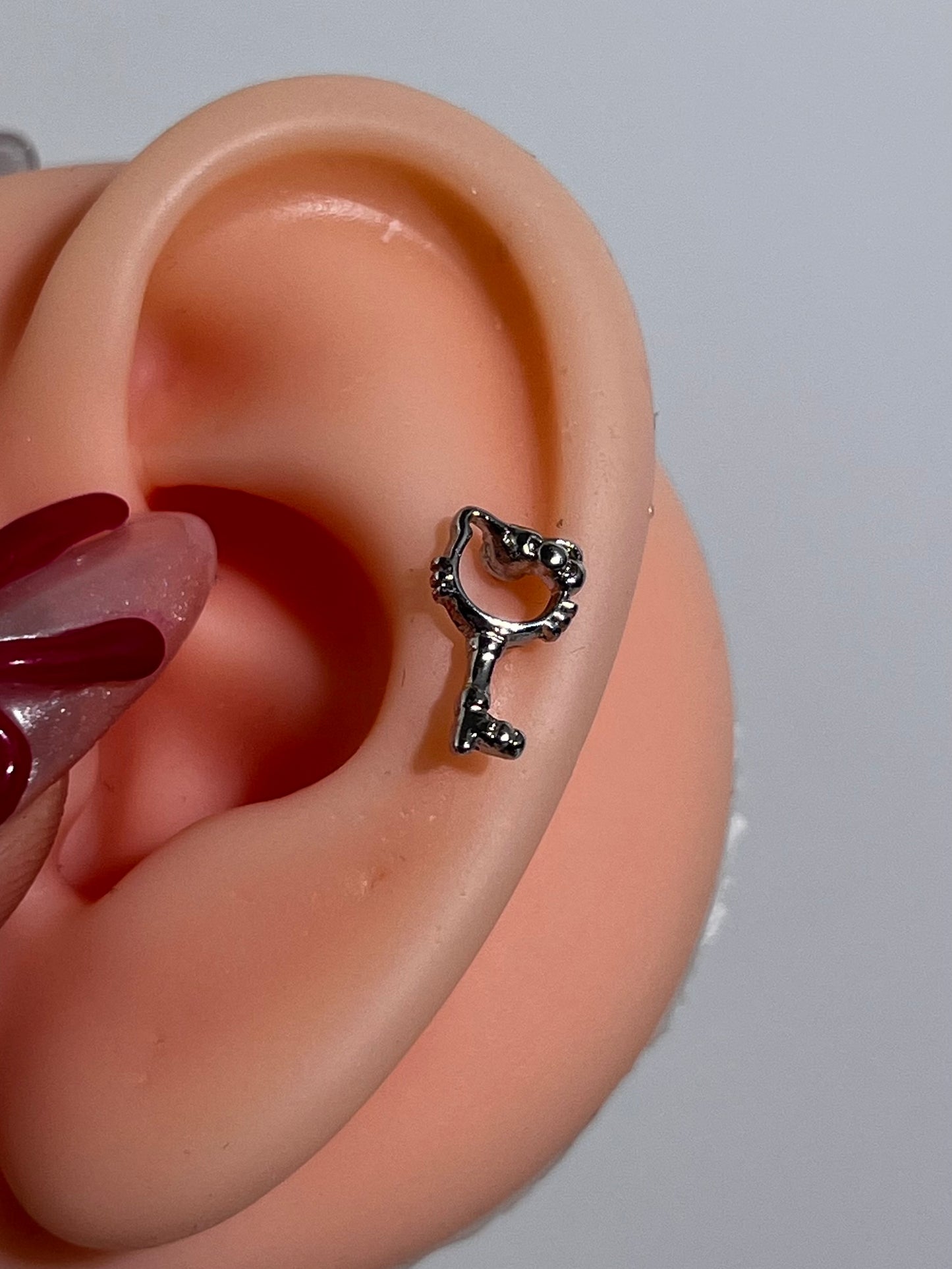 Kitty Key Helix Earrings