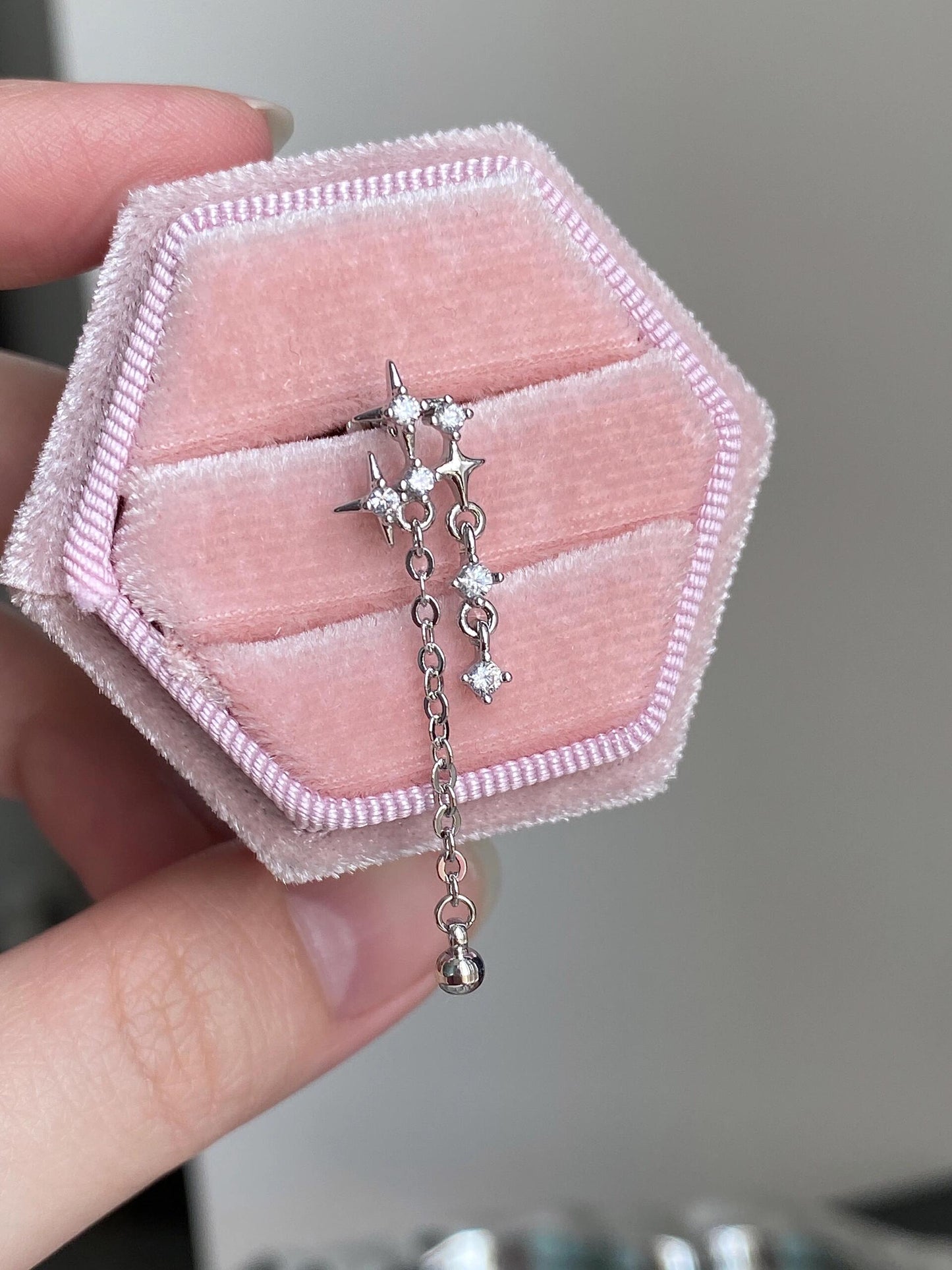 Star Cascade Helix Earrings