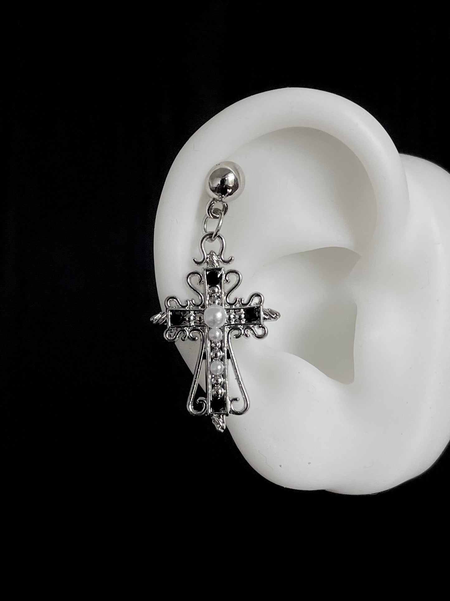 Creed Cross Helix Earrings