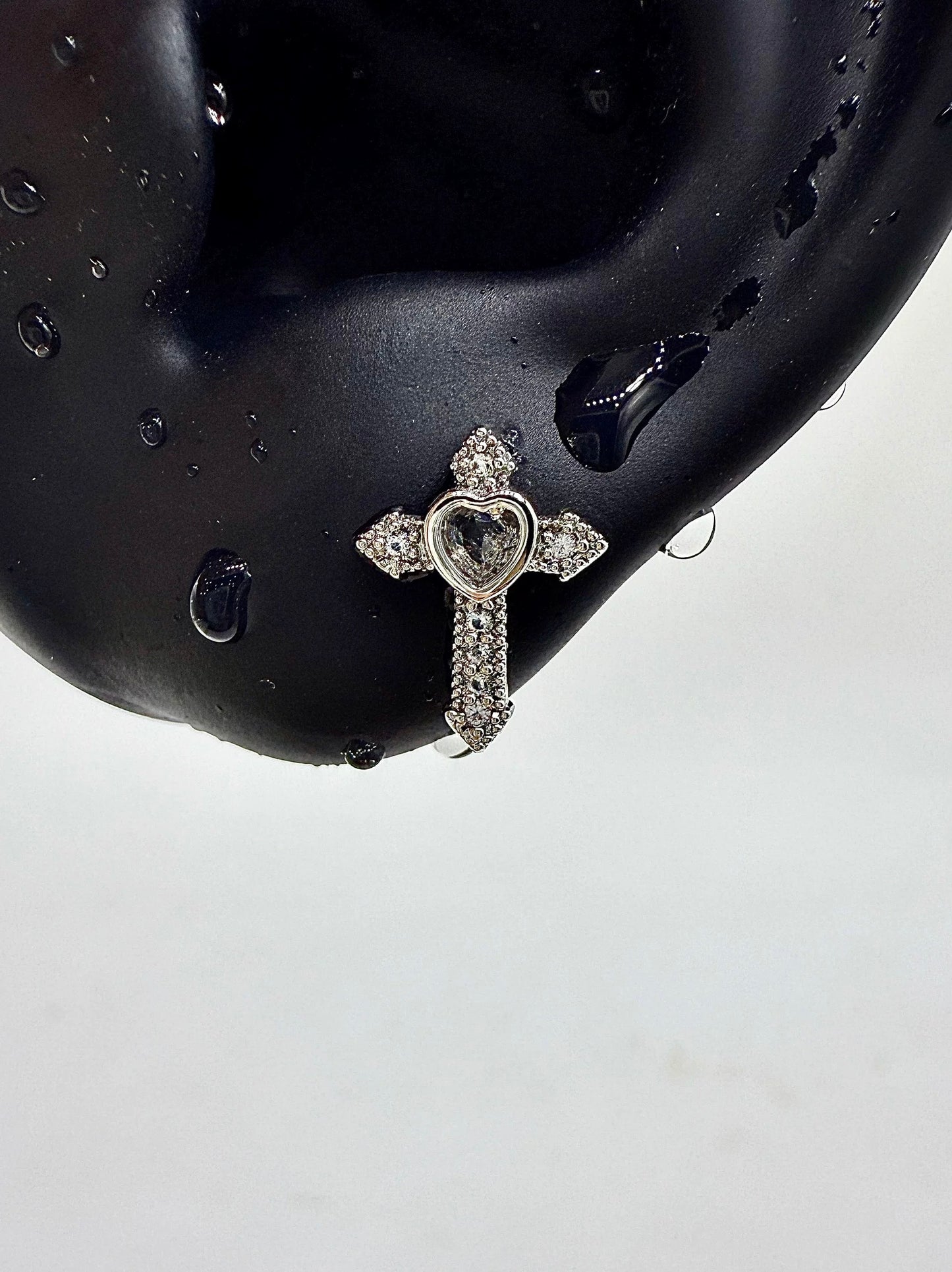 Crystal love Helix Earrings