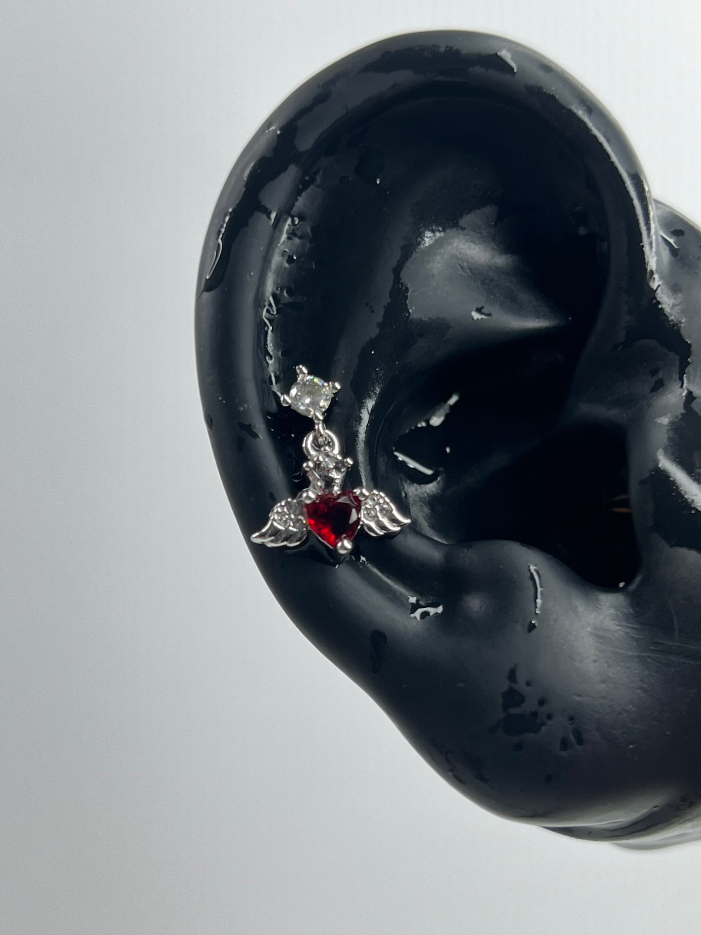 Crimson Wings Helix Earrings