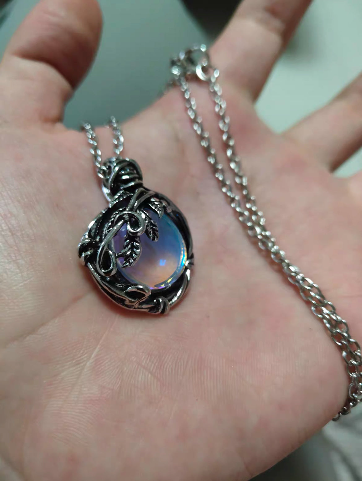 Elderflower Orb Necklace