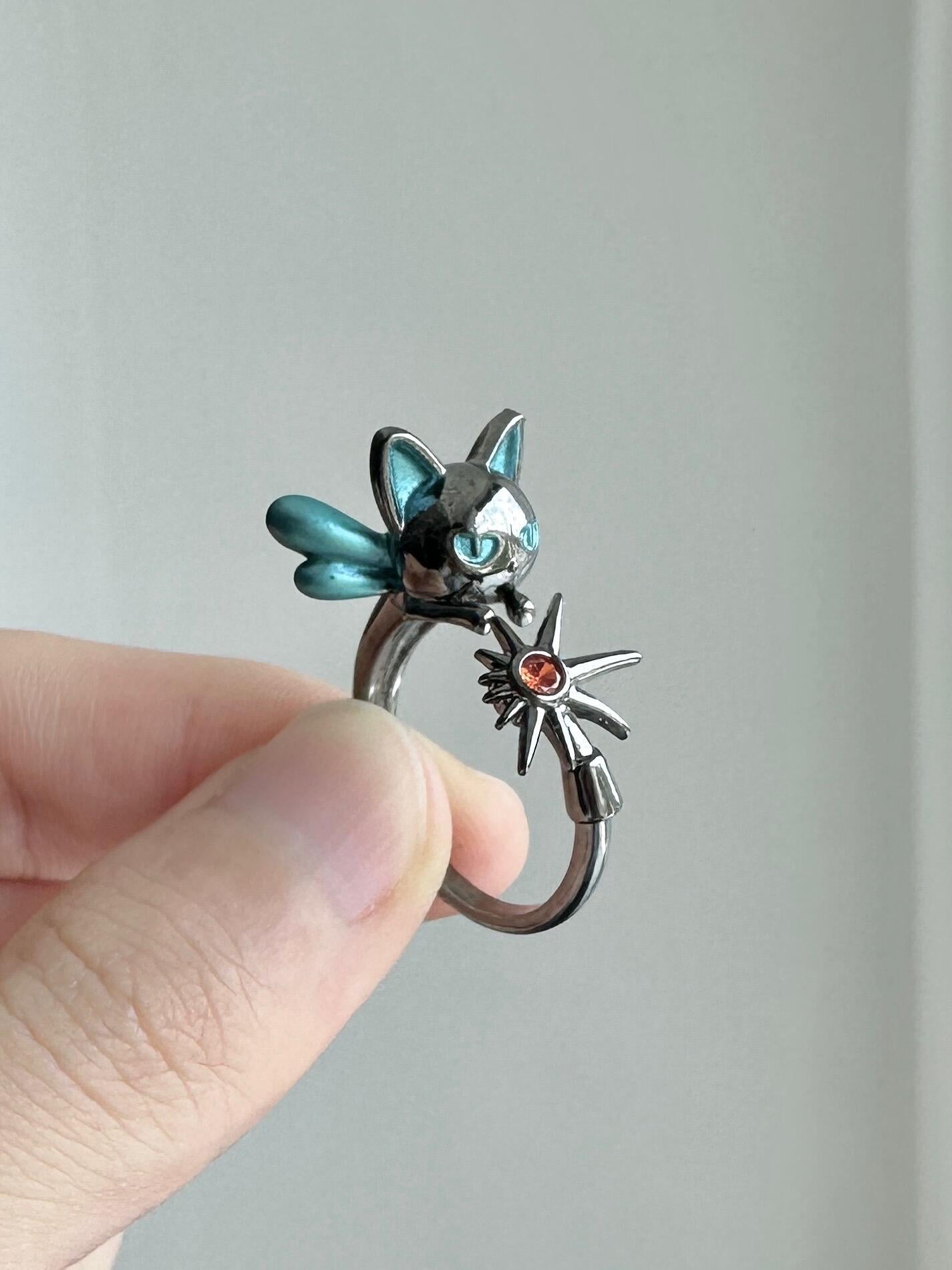 Neko Star Adjustable Ring