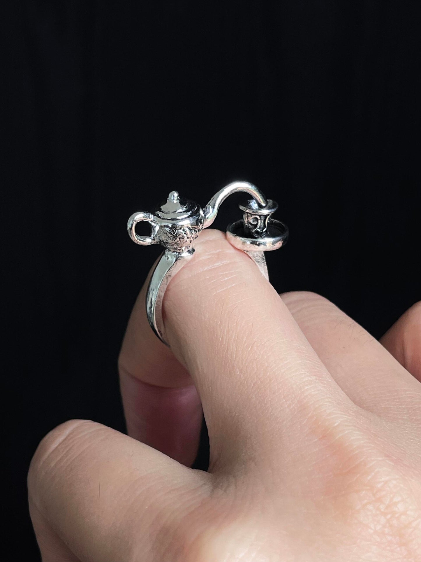 Fairy Teapot Adjustable Ring
