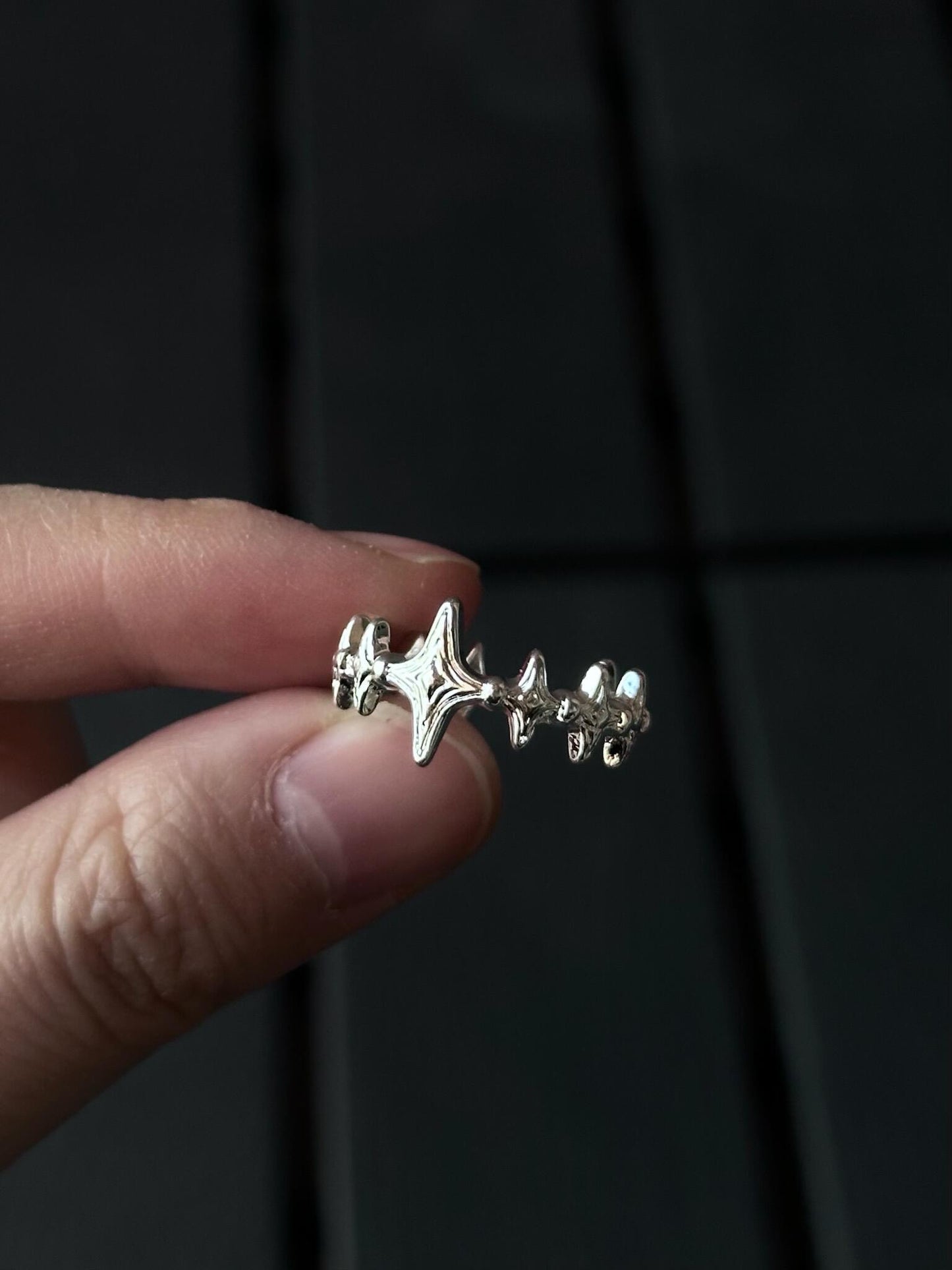 Star Stack Adjustable Ring