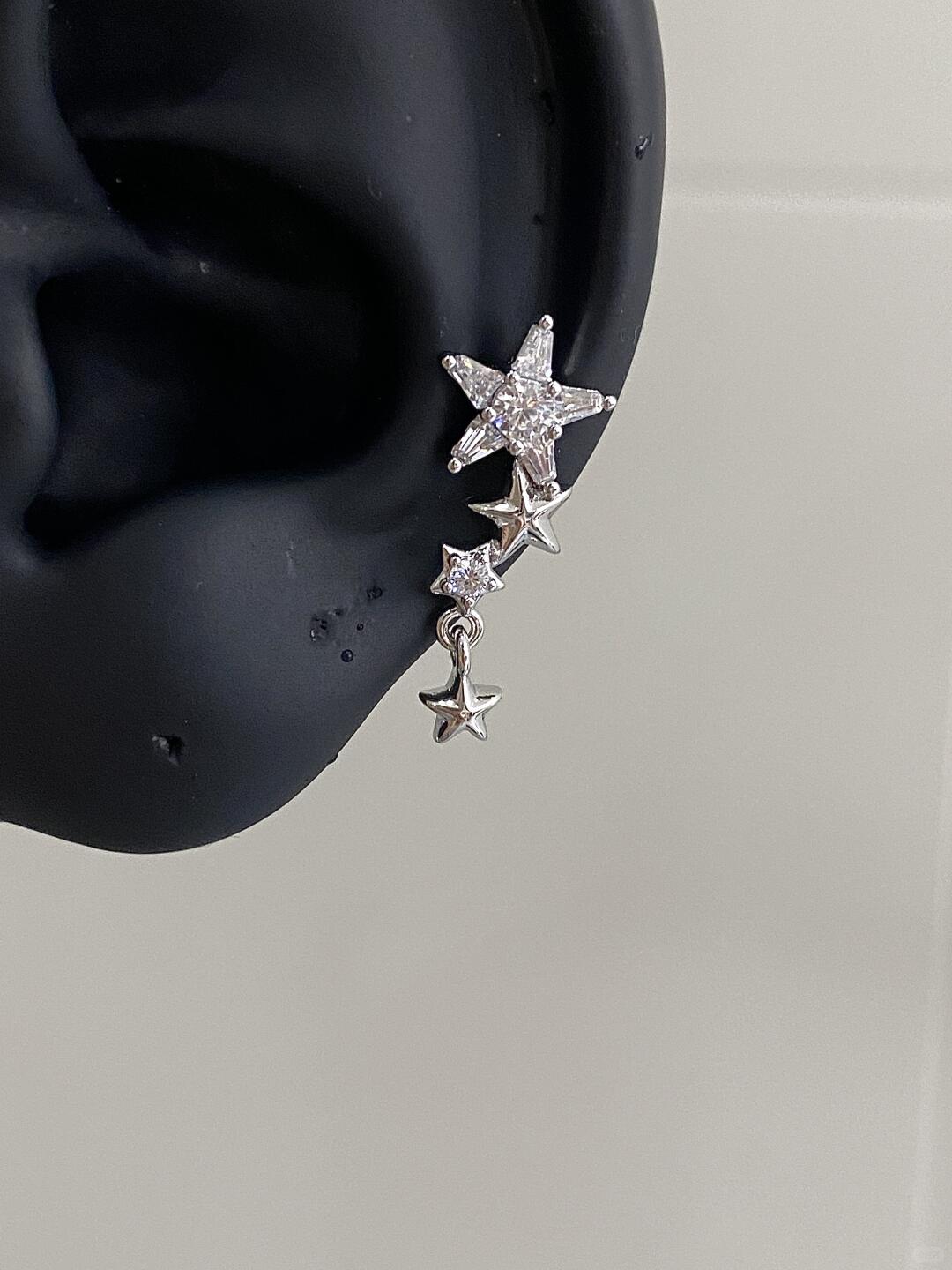 Cosmic Stars Helix Earrings