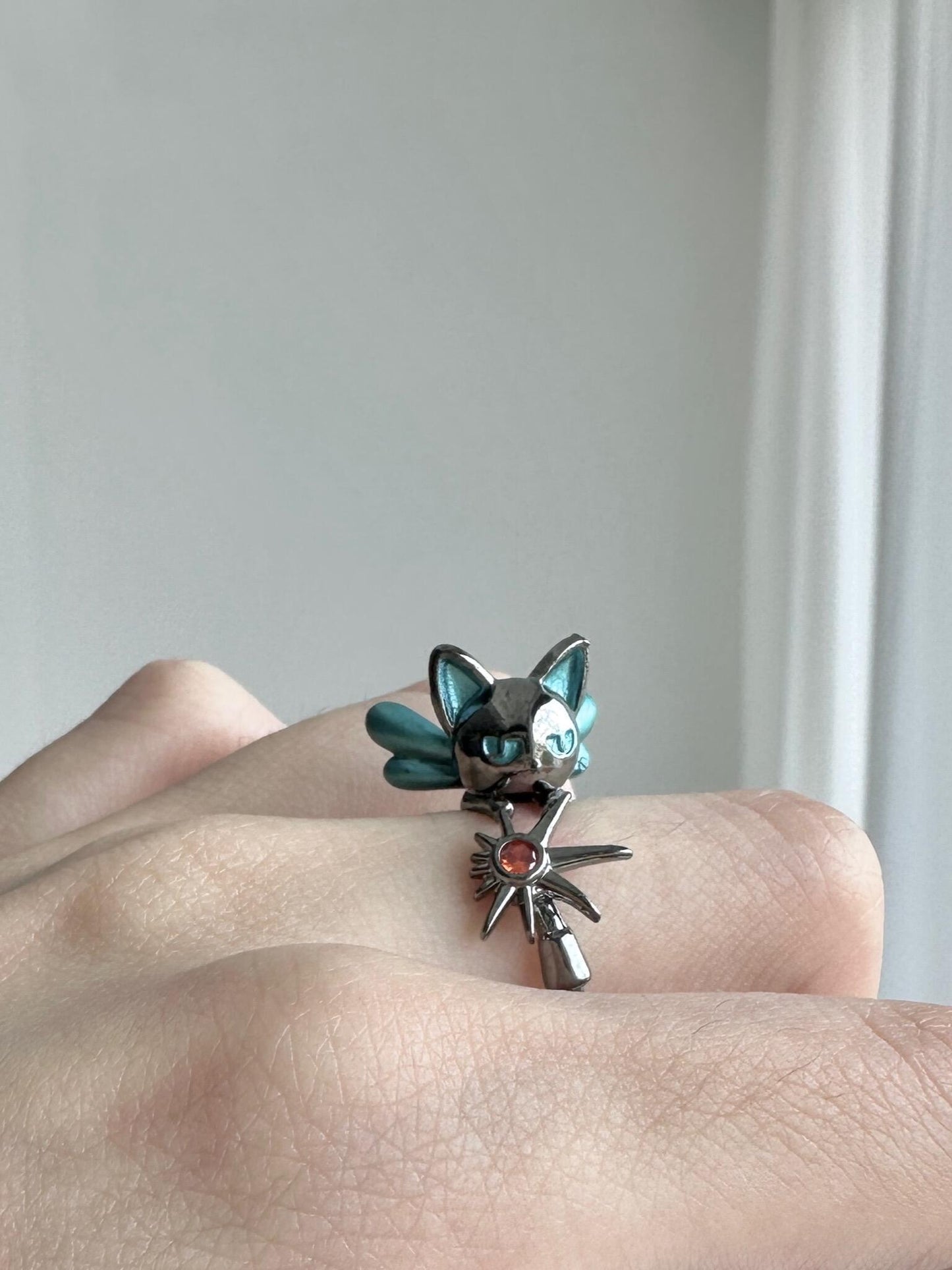 Neko Star Adjustable Ring