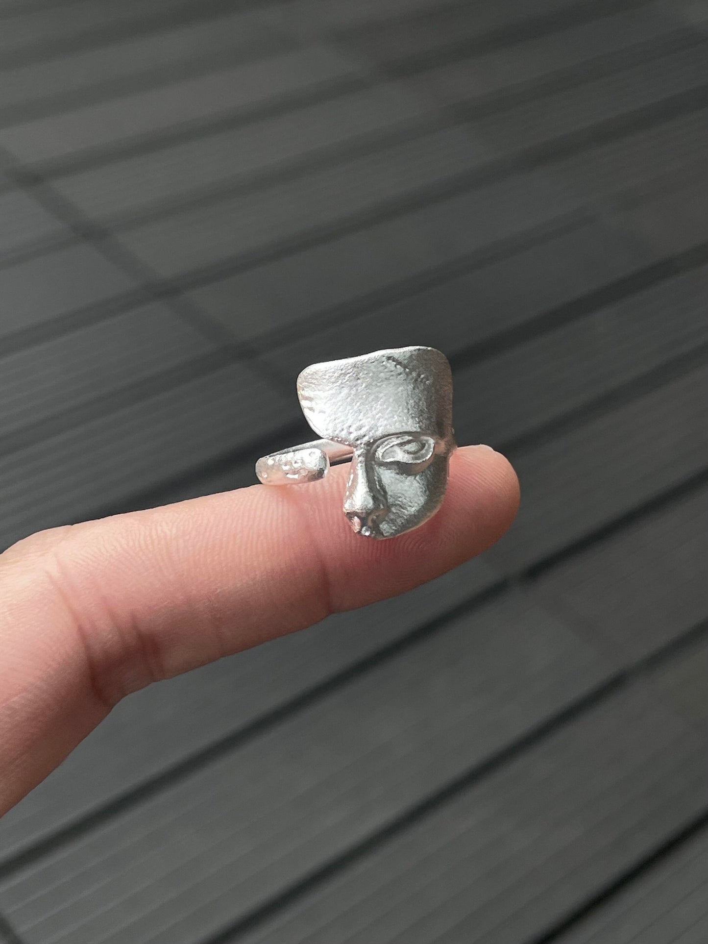 Half Face Adjustable Ring