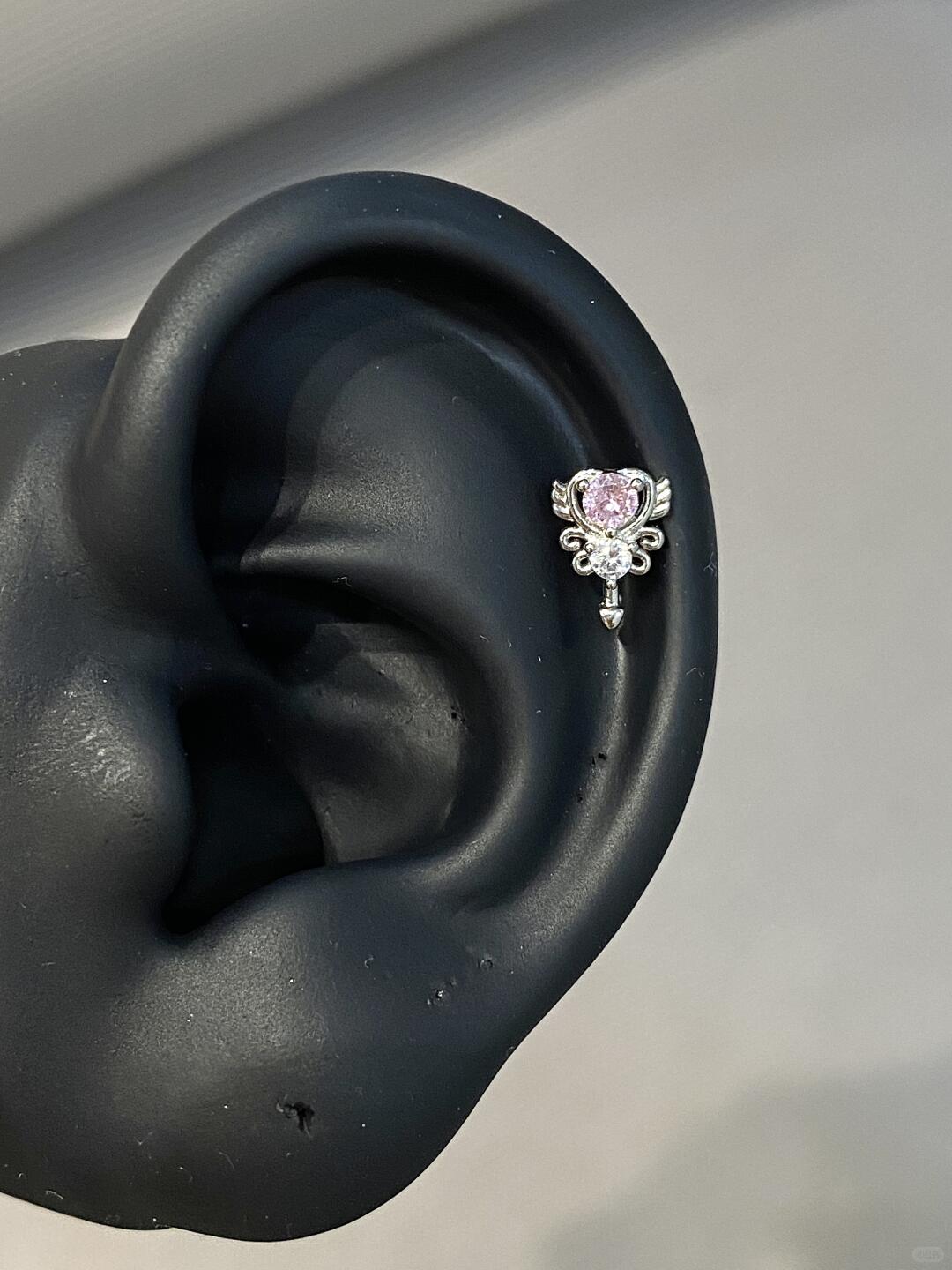 Coral Champ Helix Earrings