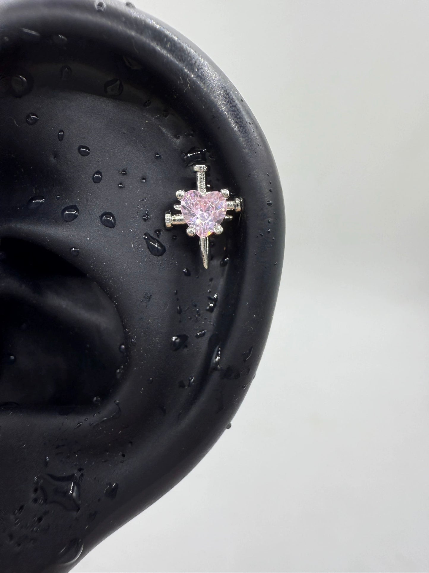 Heart Daggers Helix Earrings