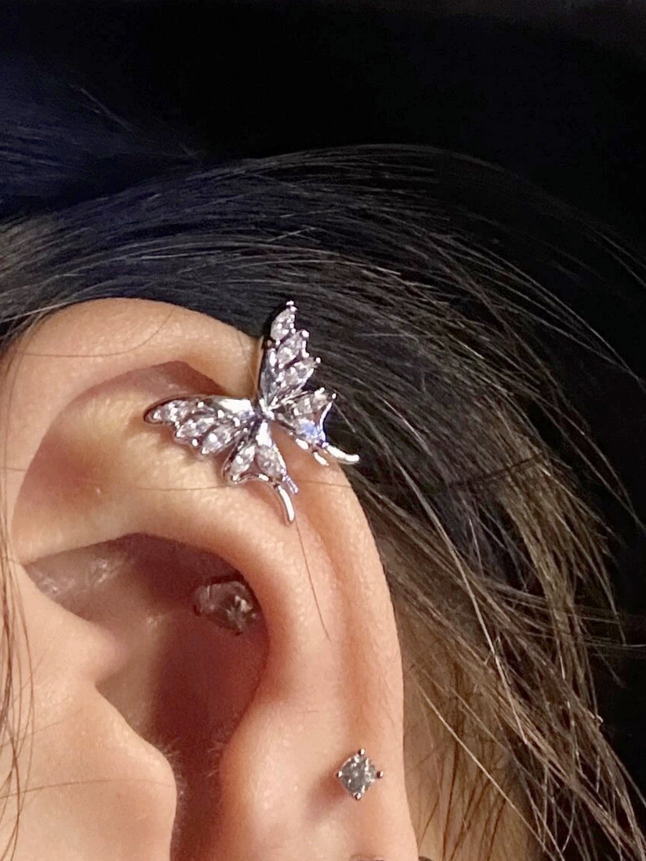 Papillon Noir Helix Earrings