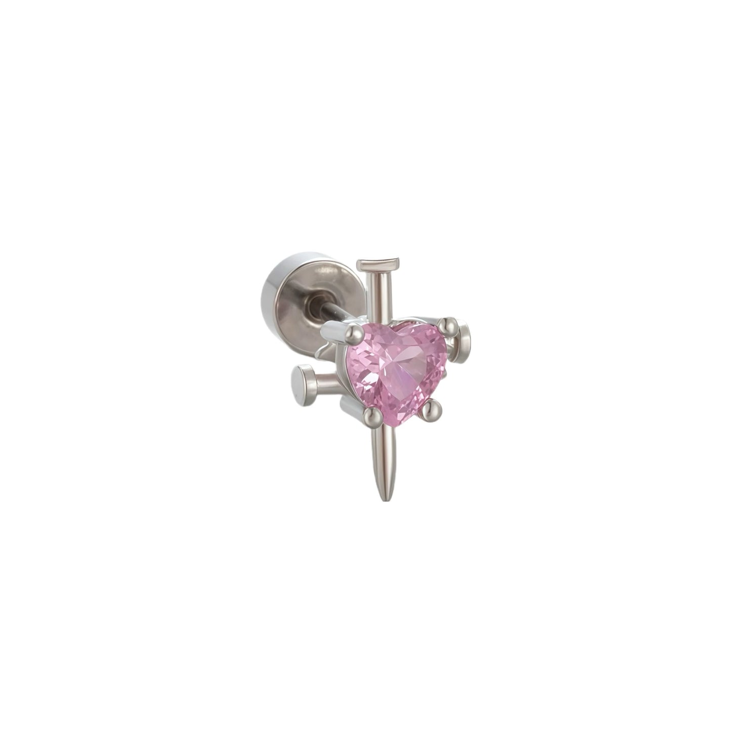 Heart Daggers Helix Earrings