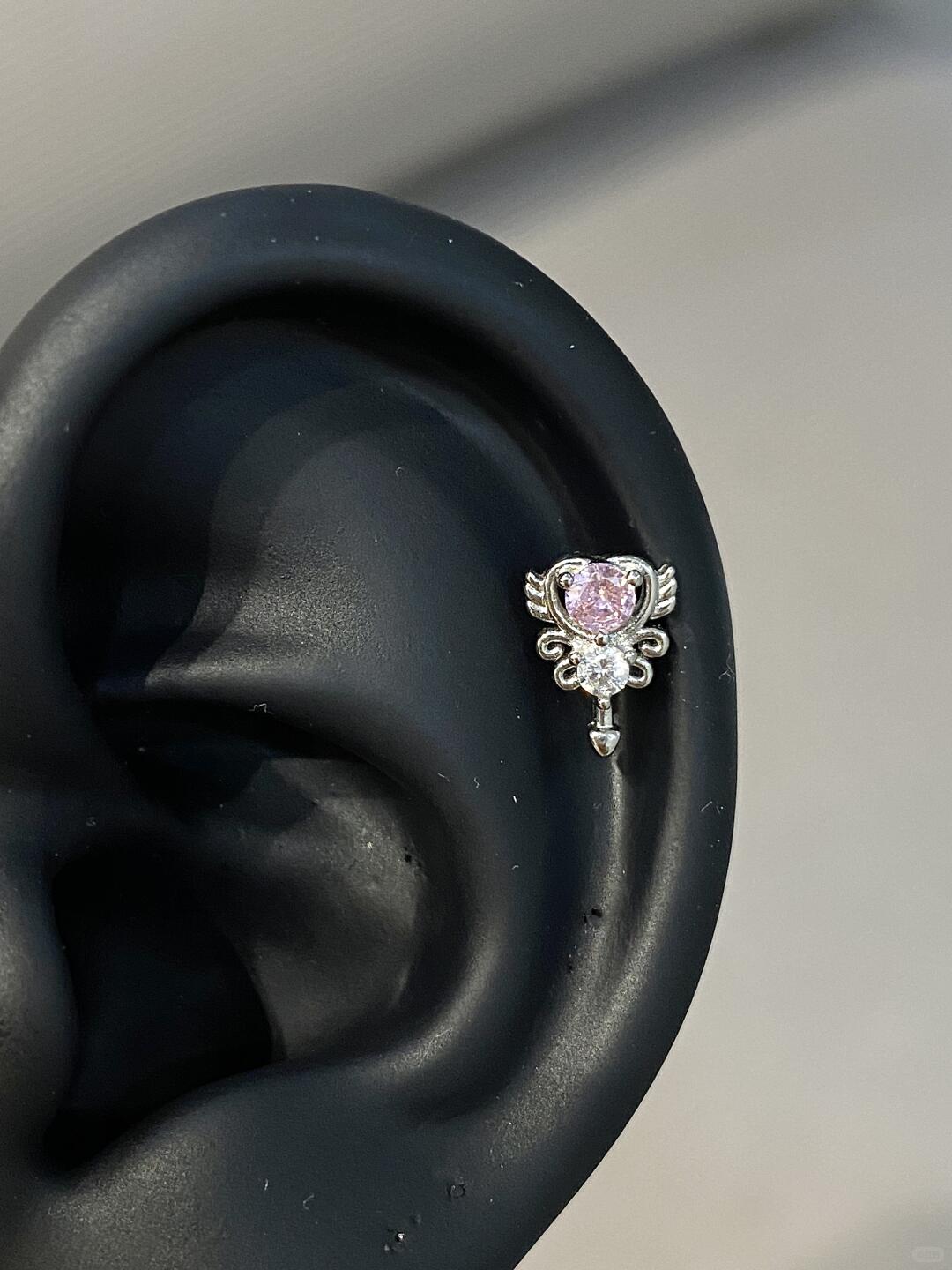 Coral Champ Helix Earrings
