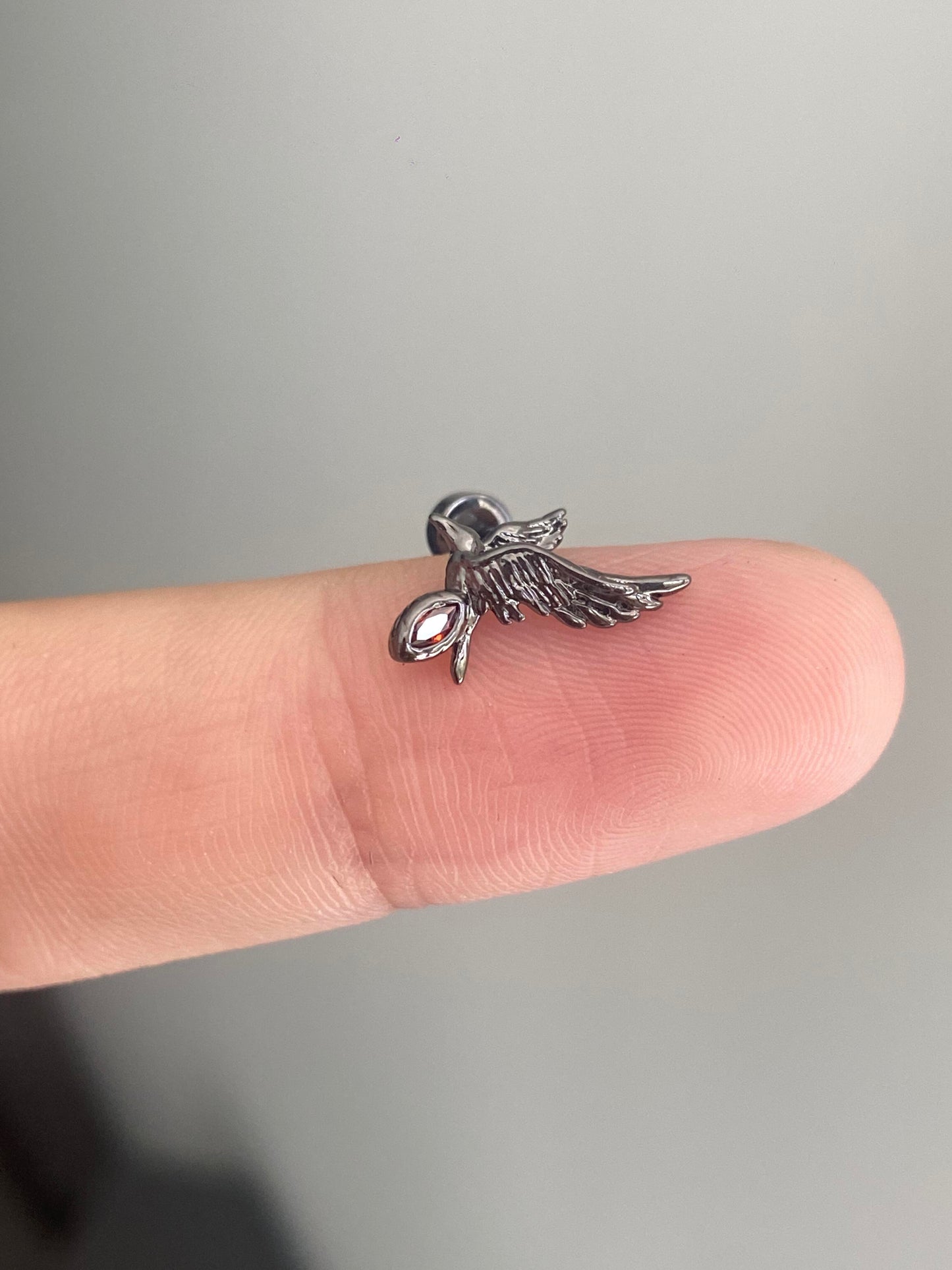 Raven Spark Helix Earrings