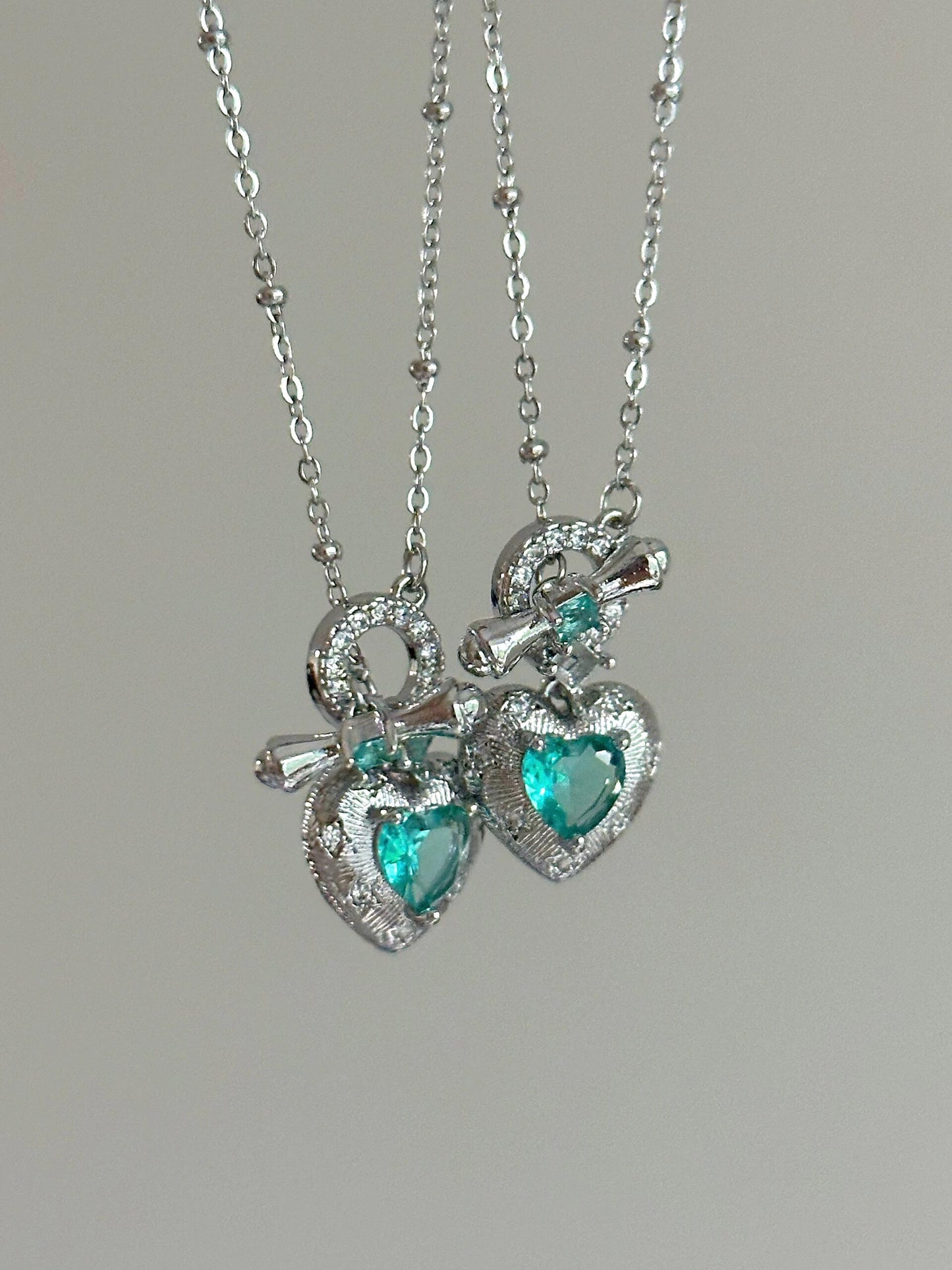 Minted Love Necklace