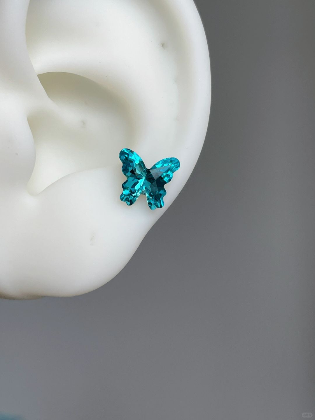 Aqua Flutter Helix Earrings