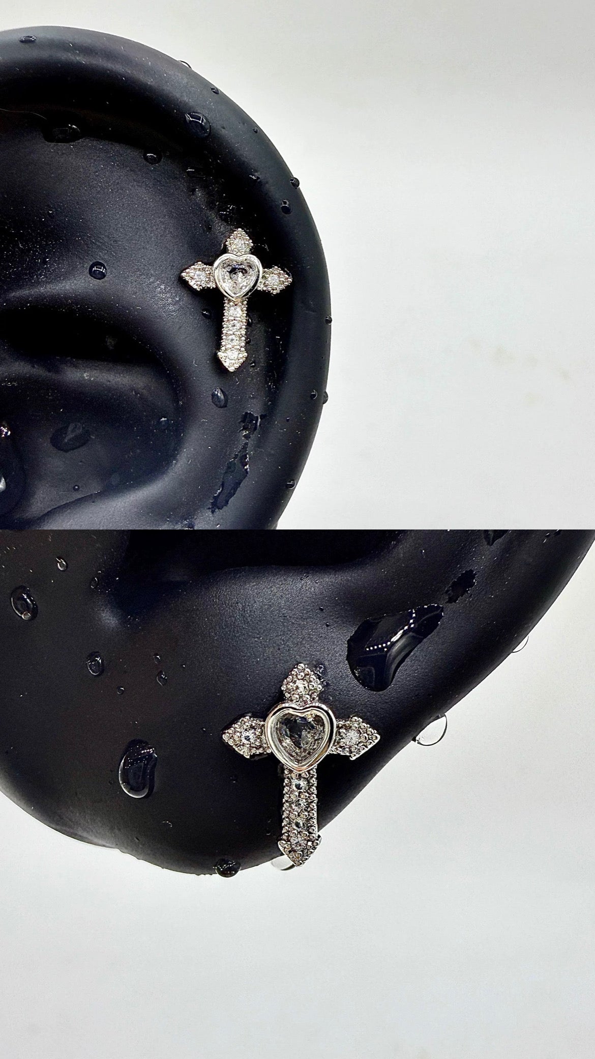 Crystal love Helix Earrings