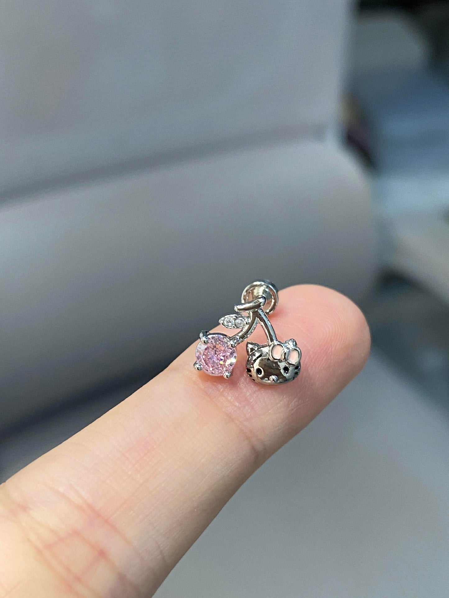 Kitty Cherry Helix Earrings