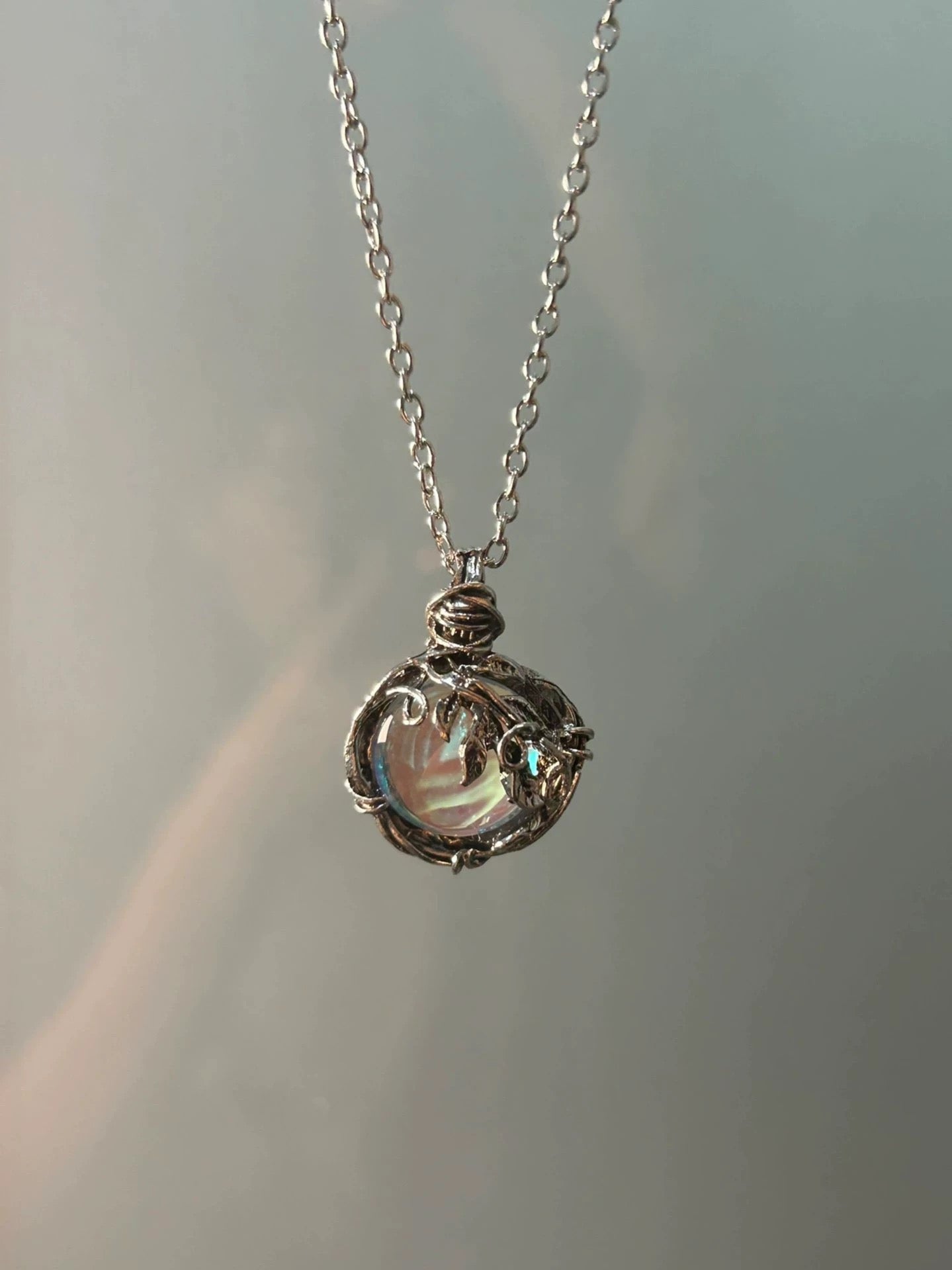Elderflower Orb Necklace