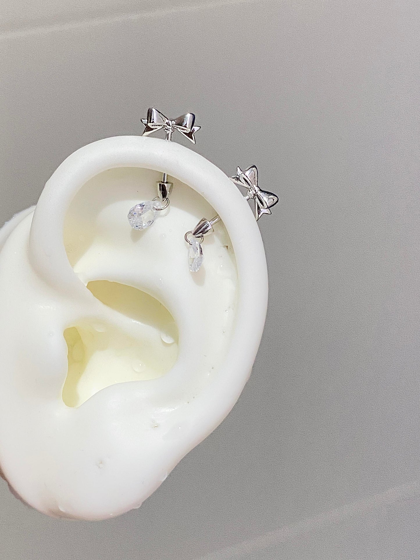 Bow Wand Vertical Helix Earrings