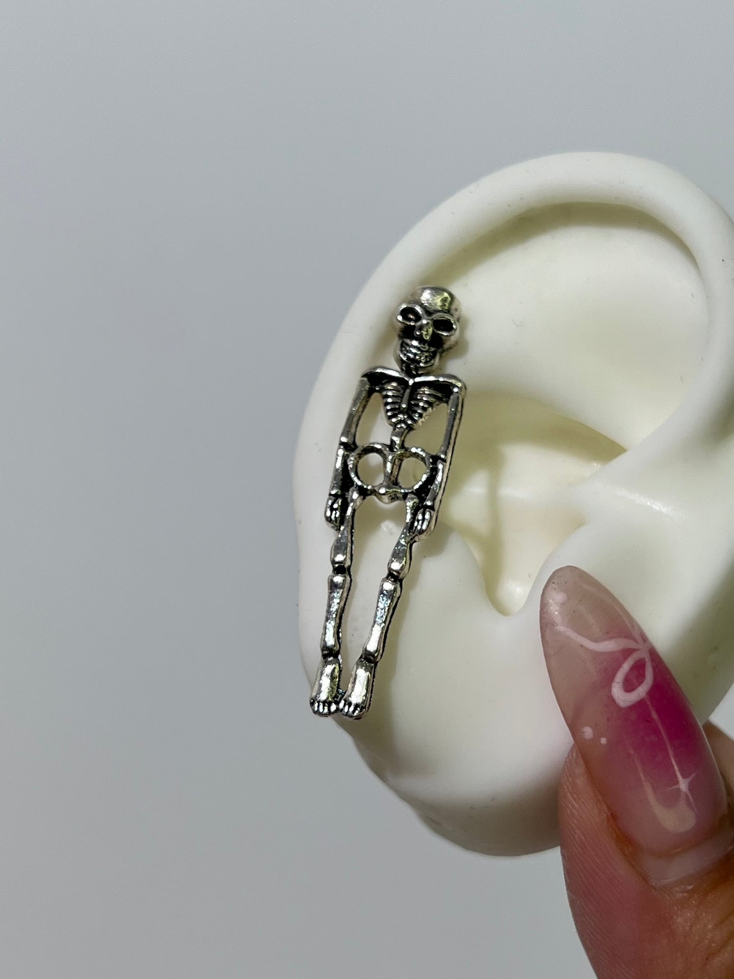 Standing Skeleton Helix Earrings