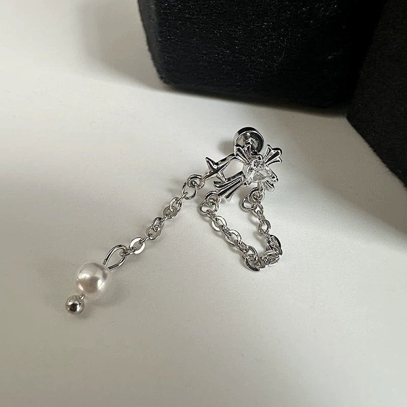 Chapel Crimson Helix Earrings