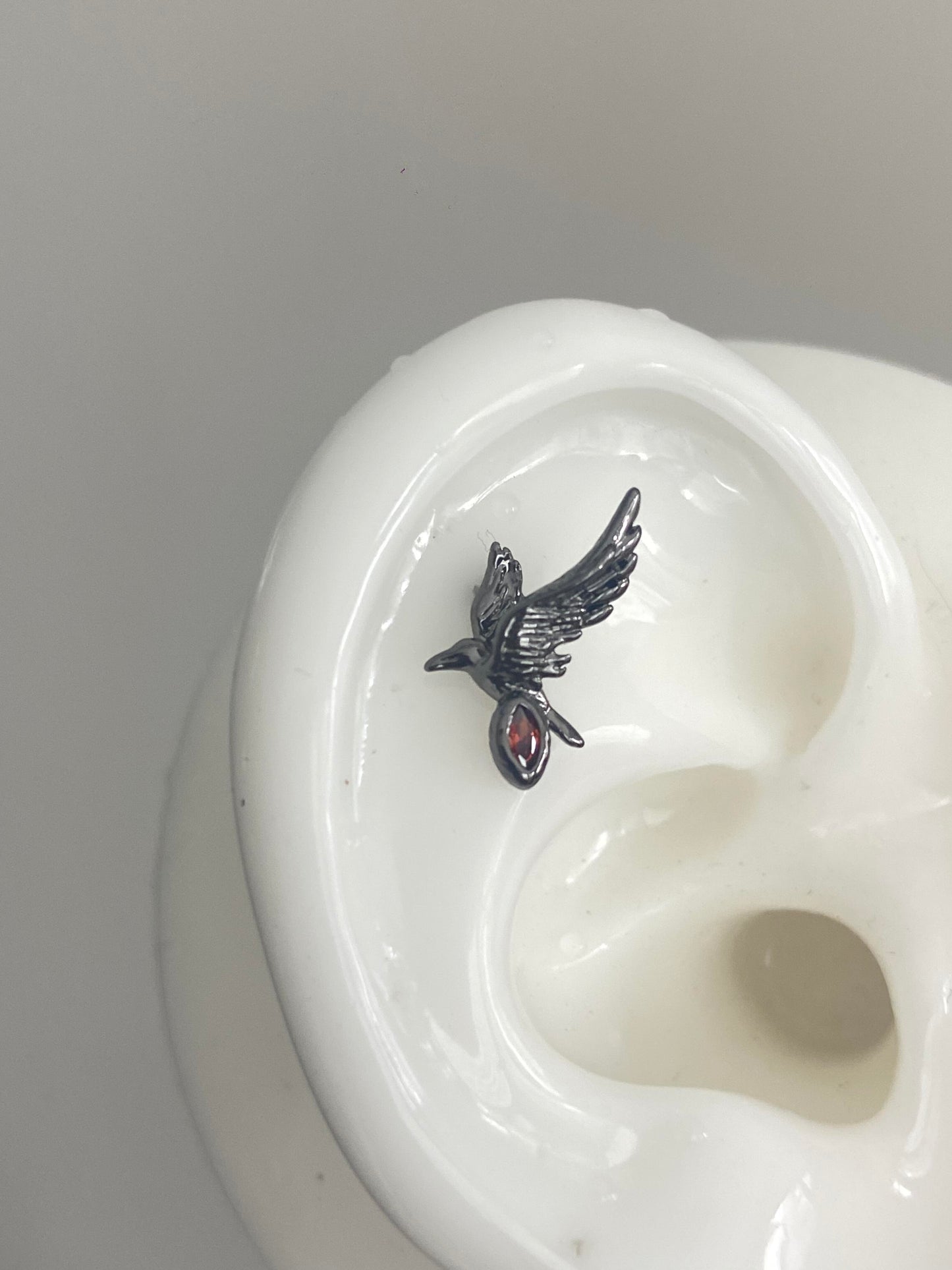 Raven Spark Helix Earrings