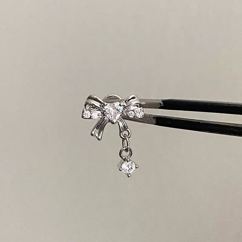 Love Bow Helix Earrings