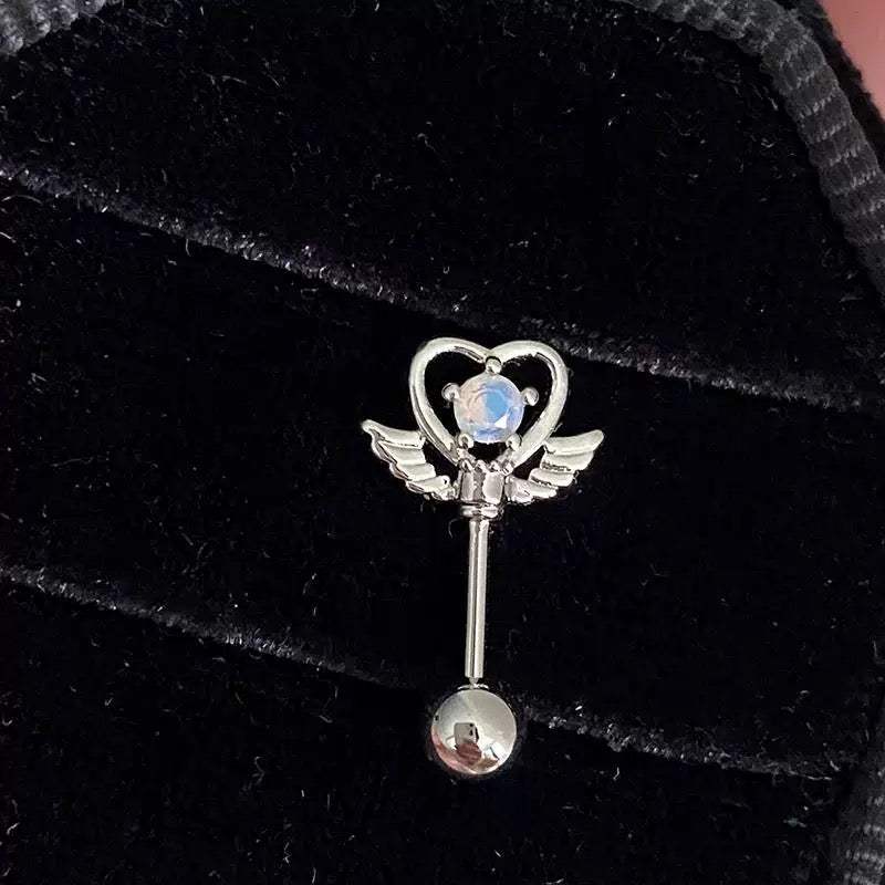 Angel Wish Vertical Helix Earrings
